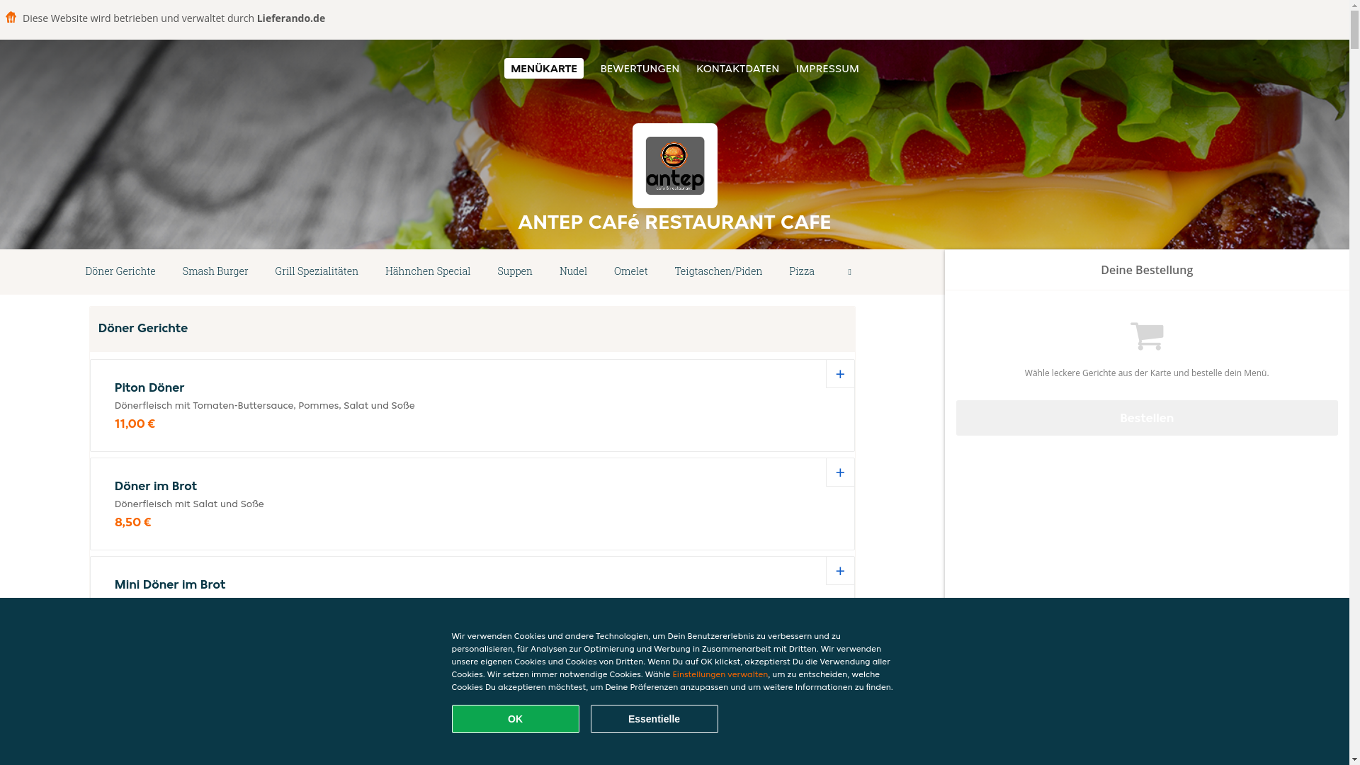 website screenshot of https://antepcaferestaurant-eilenburg.de/