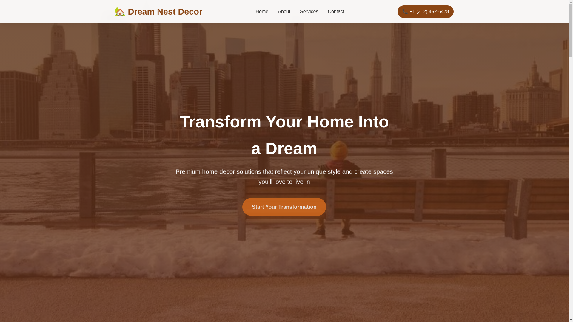 website screenshot of https://dreamnestdecor.shop/