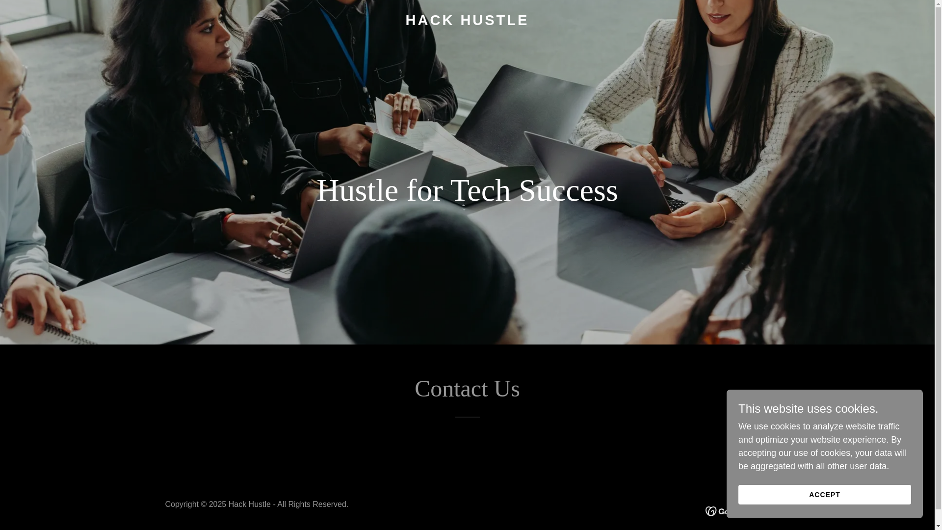 website screenshot of https://hackhustle.in/