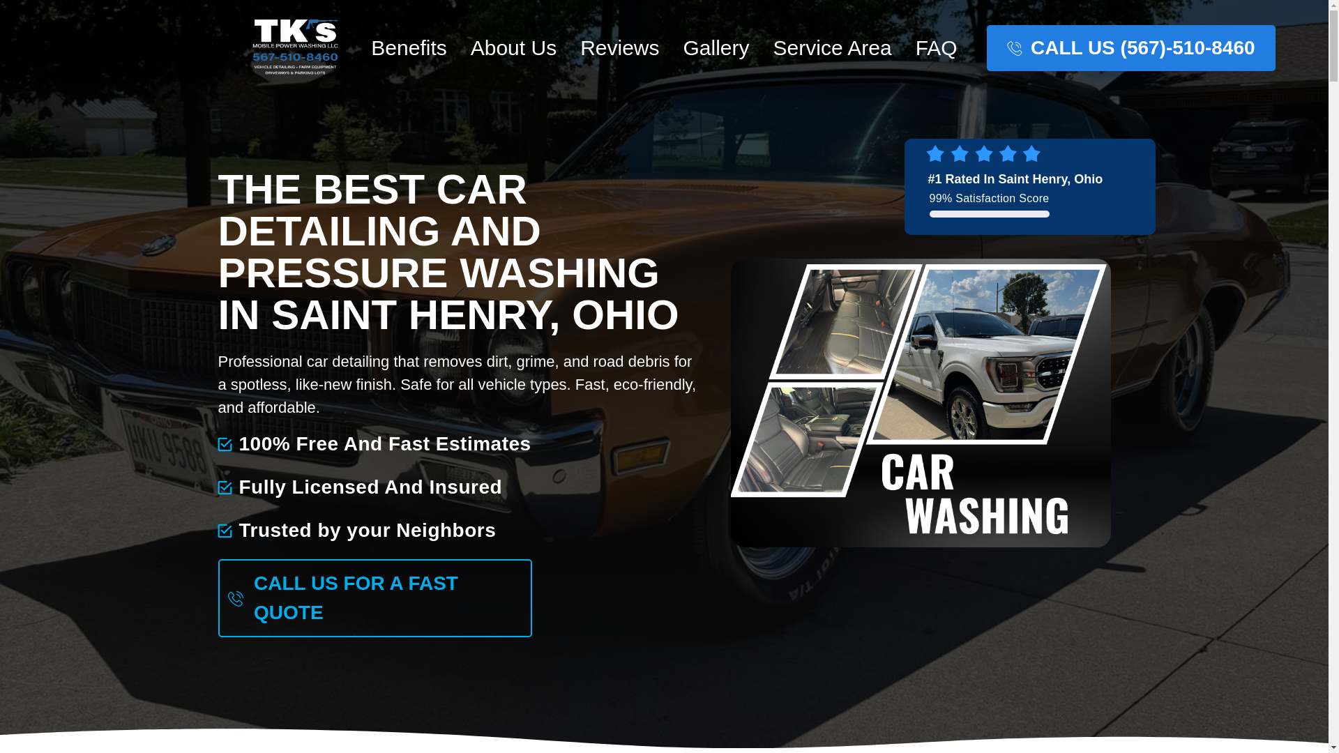 website screenshot of https://tkspowerwashing.com/