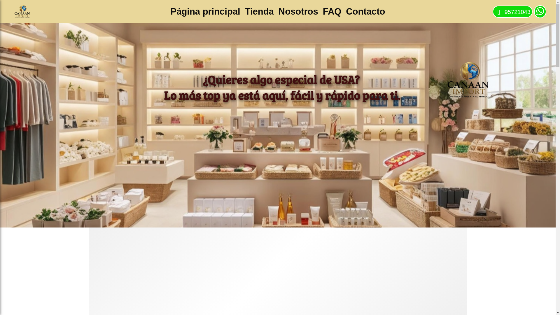 website screenshot of https://canaanimport.com/