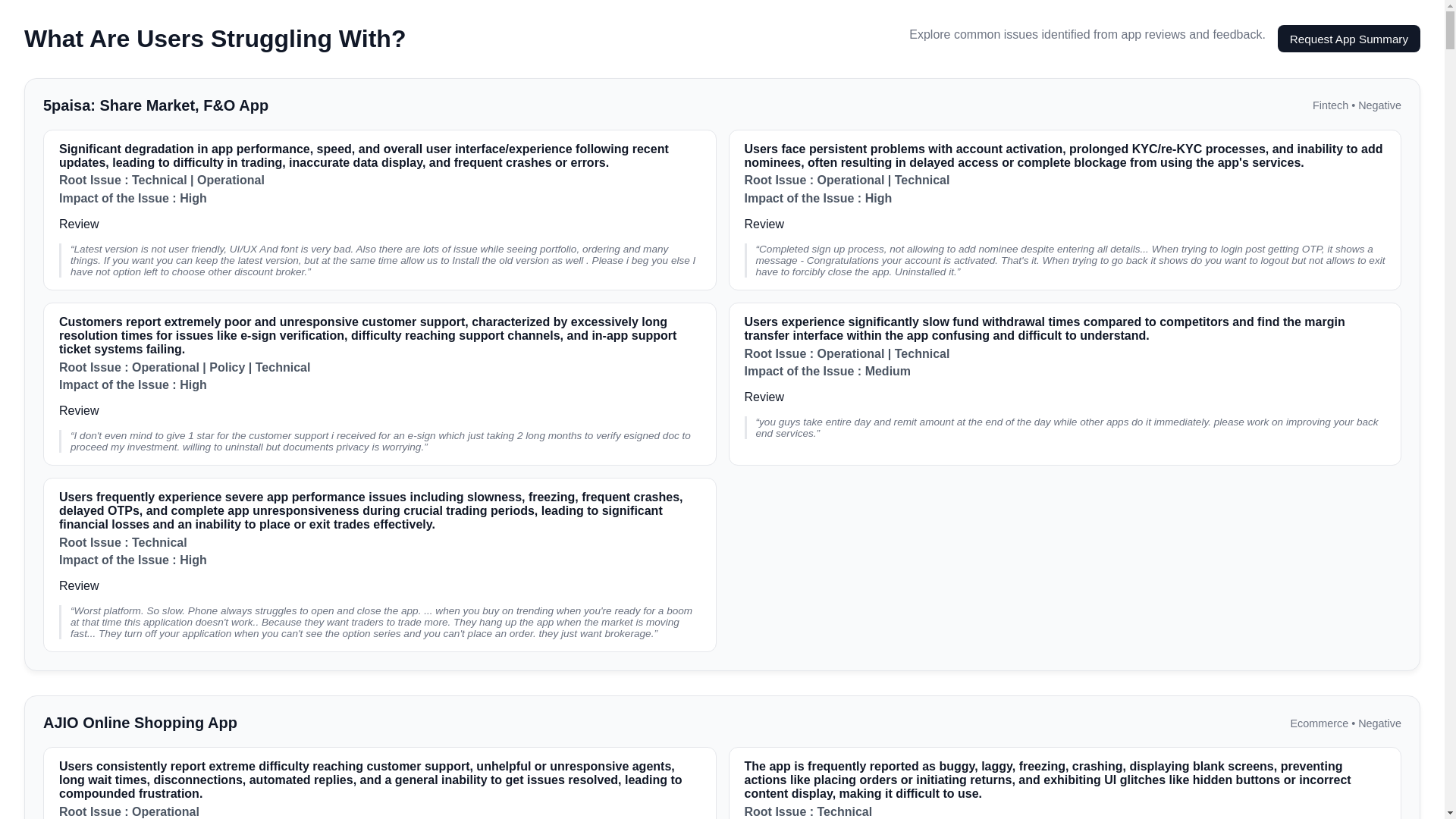 website screenshot of https://user-issues-vishal.pages.dev/