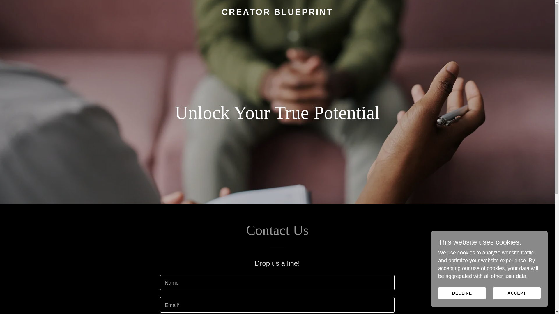 website screenshot of https://creator-blueprint.de/