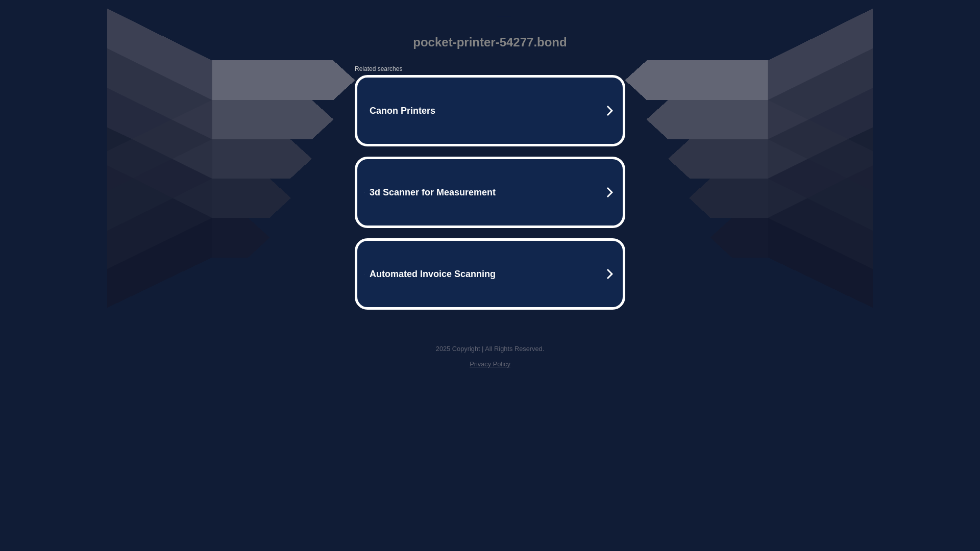 website screenshot of https://pocket-printer-54277.bond/