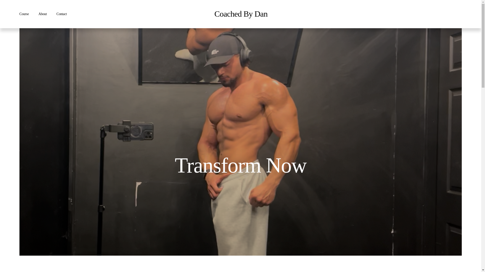website screenshot of https://coachedbydan.co.uk/