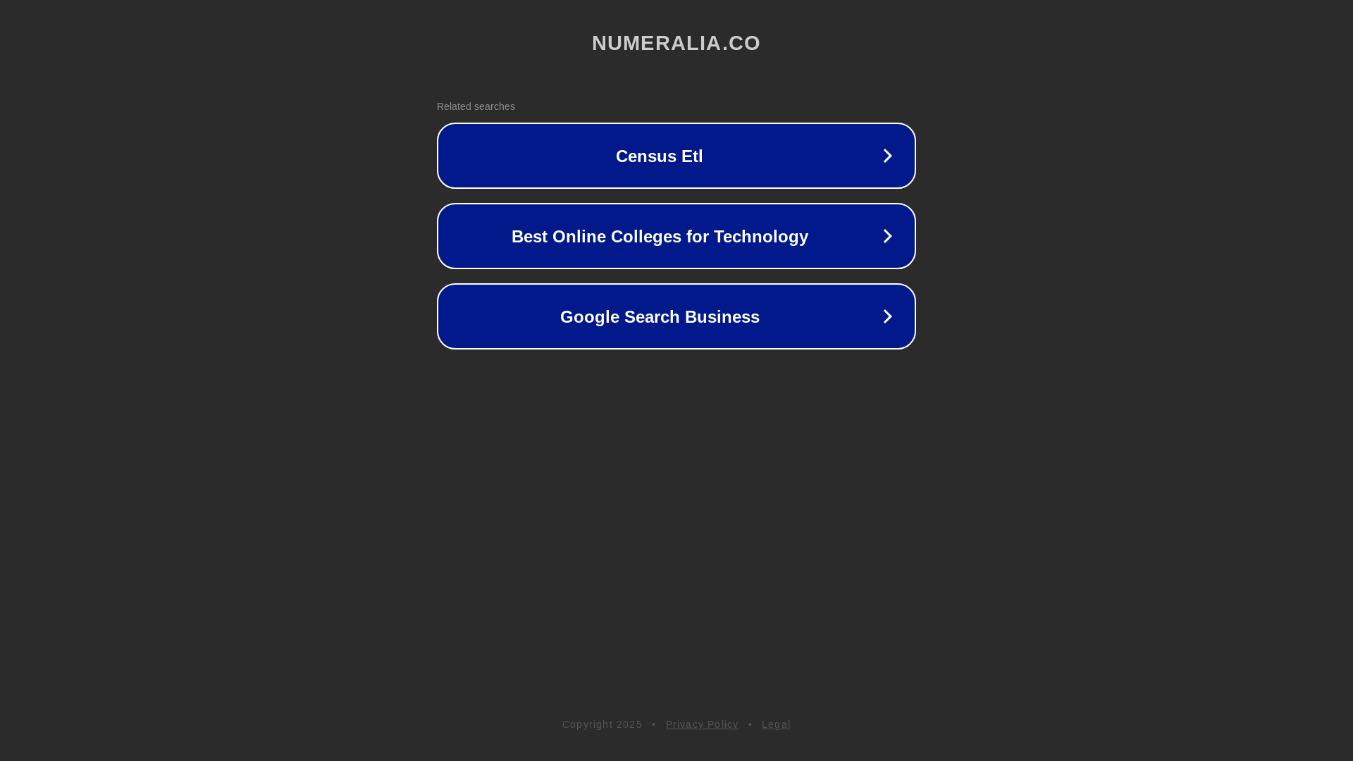 website screenshot of https://numeralia.co/