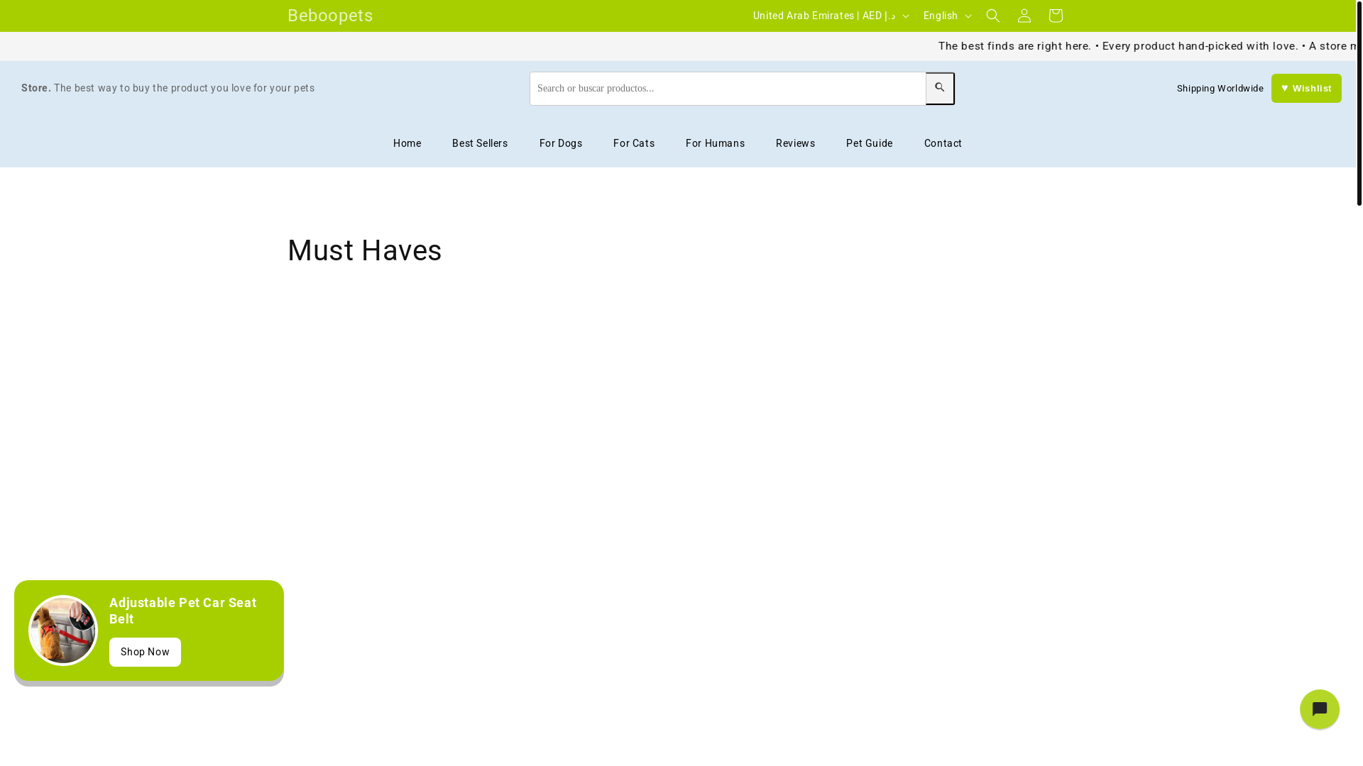 website screenshot of https://dogybooz.com/