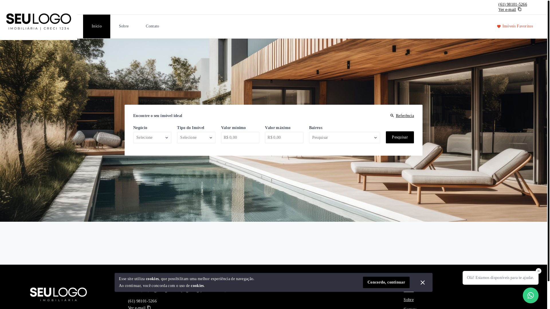website screenshot of https://lacerdas-imobiliaria.com.br/
