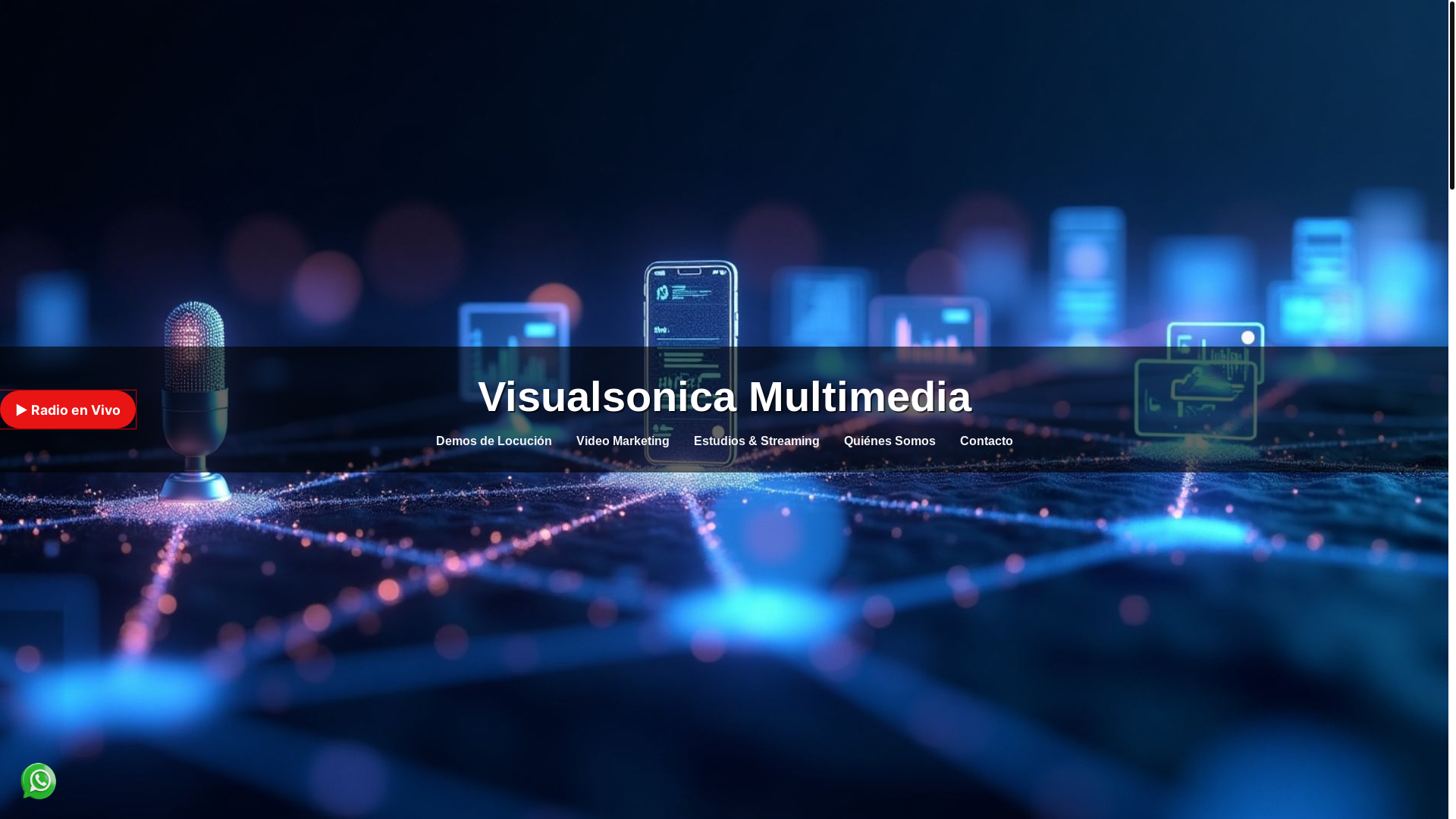 website screenshot of https://visualsonica.com.ar/