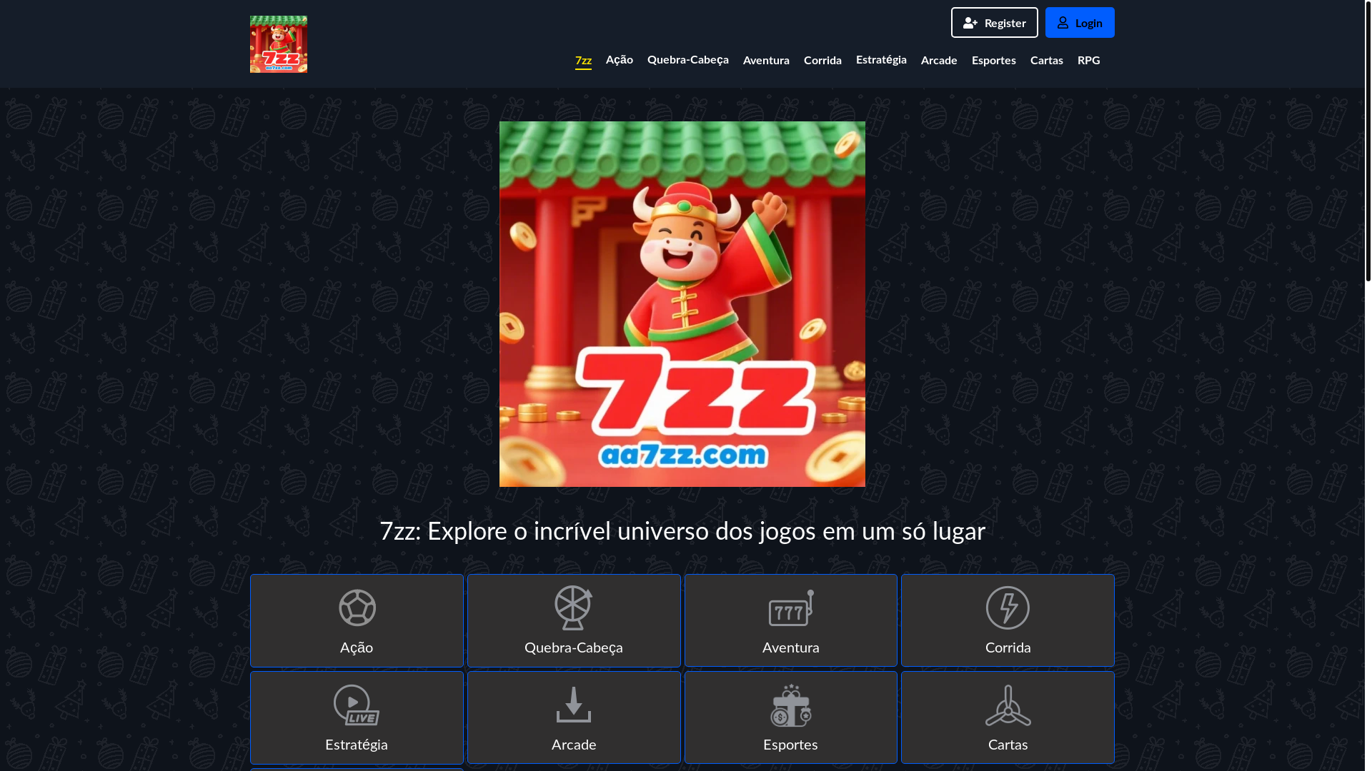 website screenshot of https://aa7zz.com/