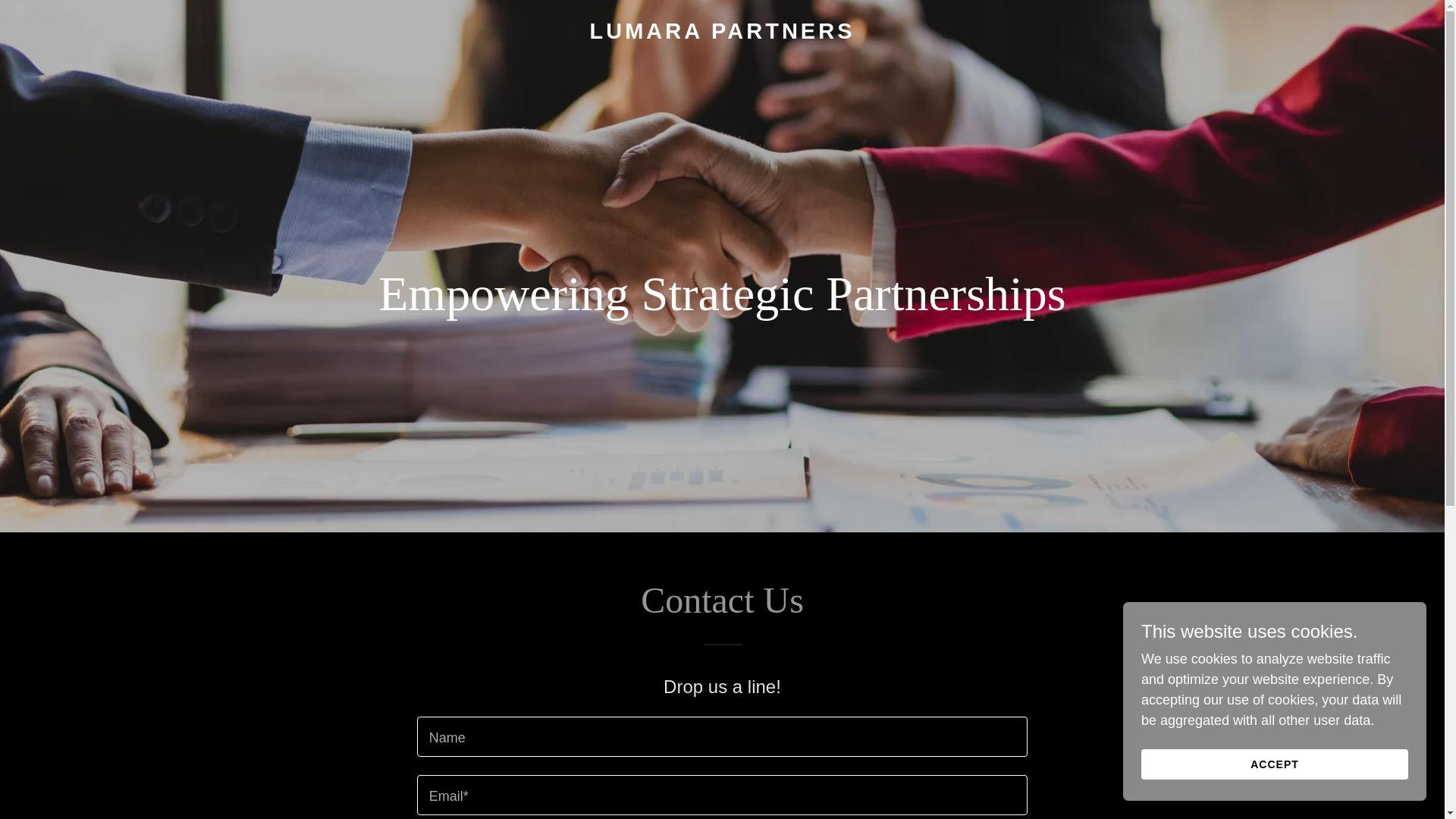 website screenshot of https://lumara-partners.com/