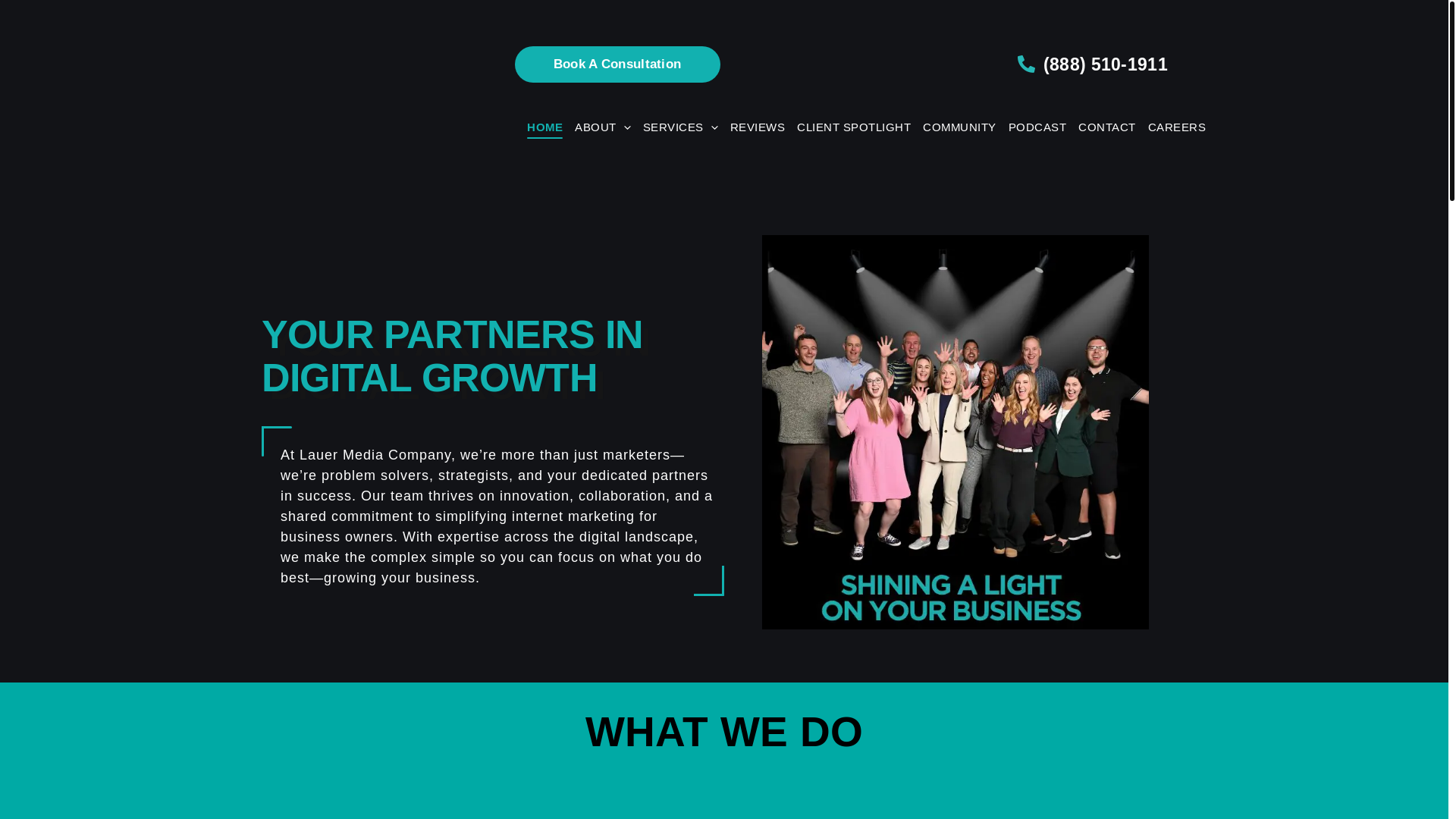 website screenshot of https://lauerreach.com/