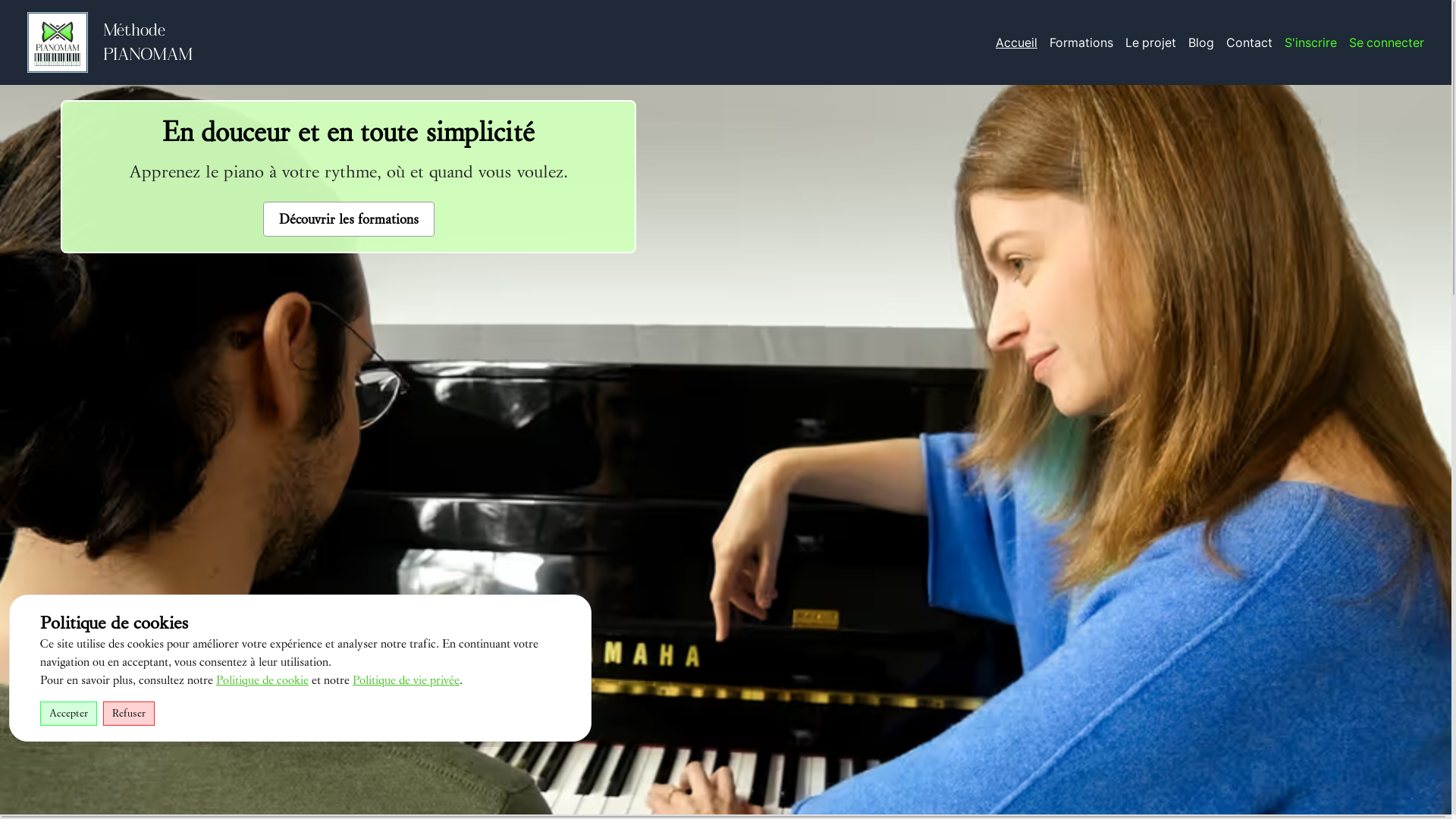 website screenshot of https://apprendre-pianomam.pages.dev/