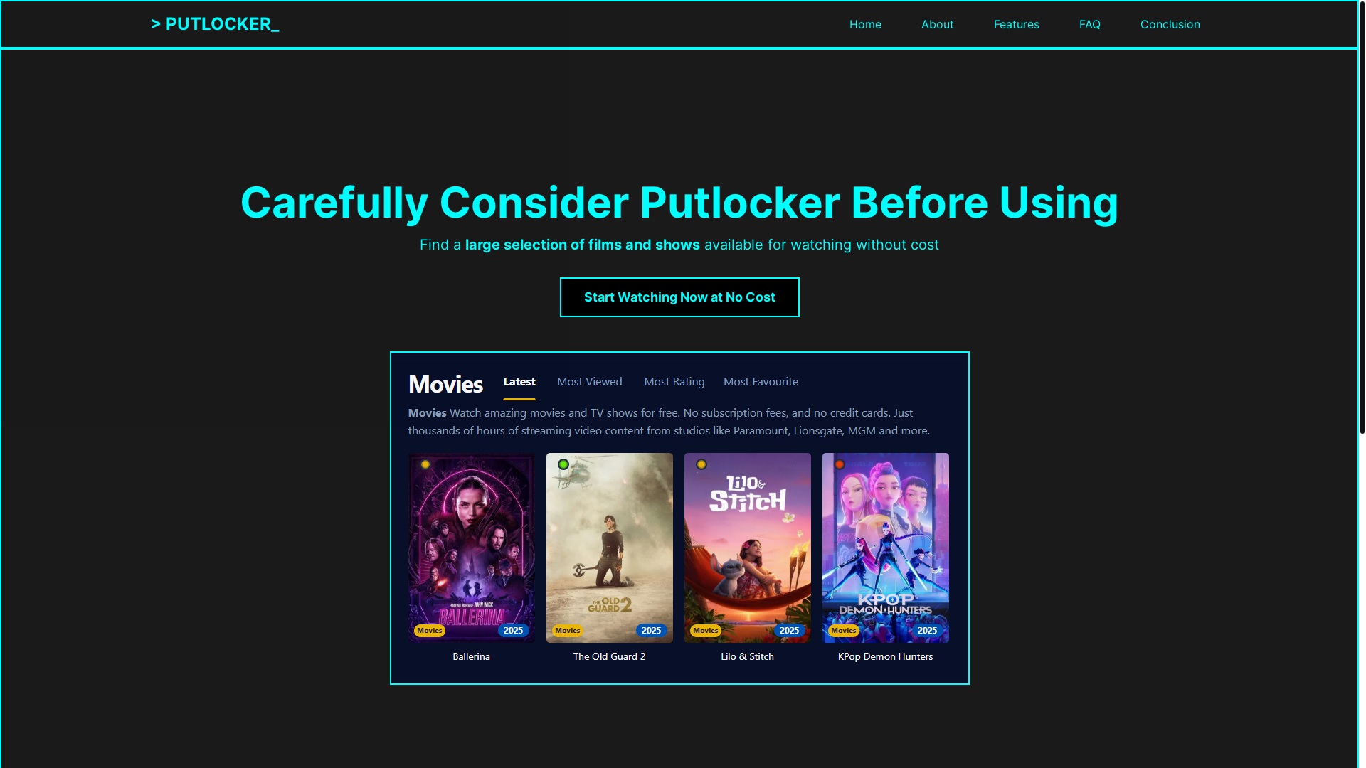 website screenshot of https://putlocker-lwfr.pages.dev/