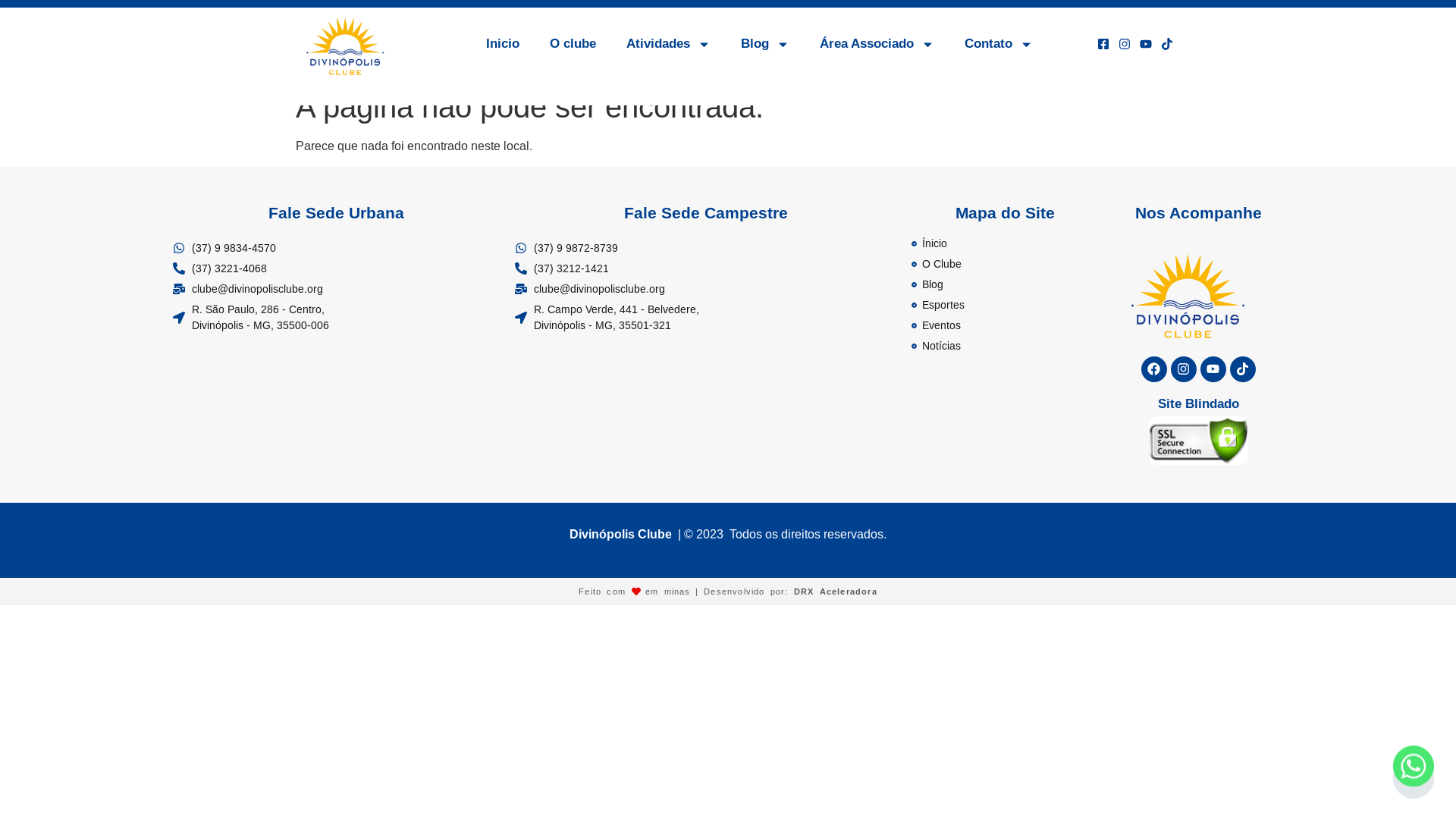 website screenshot of https://www.divinopolisclube.com.br/index.php02220031.shtml