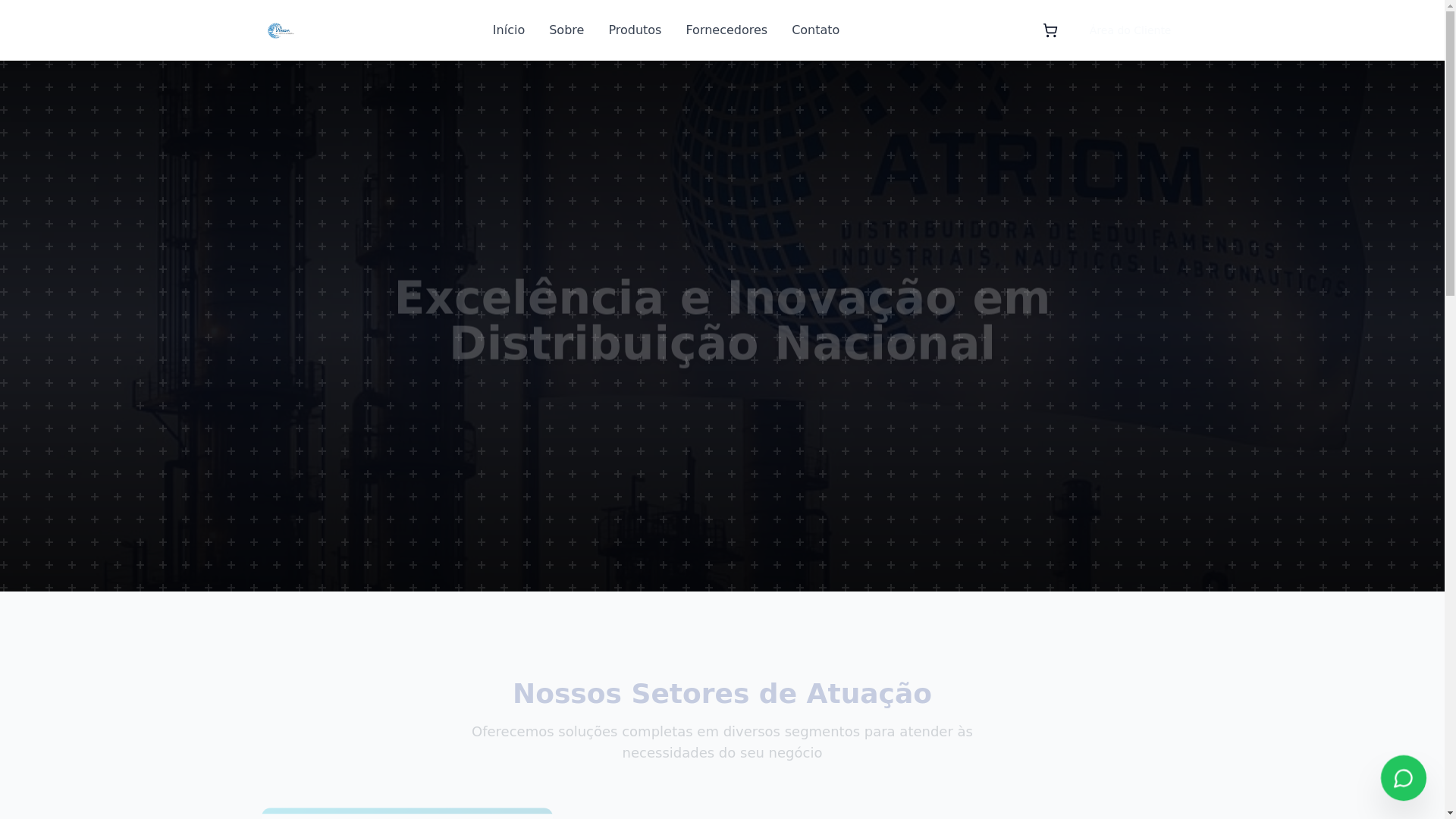 website screenshot of https://distribuidoraatriom.com.br/