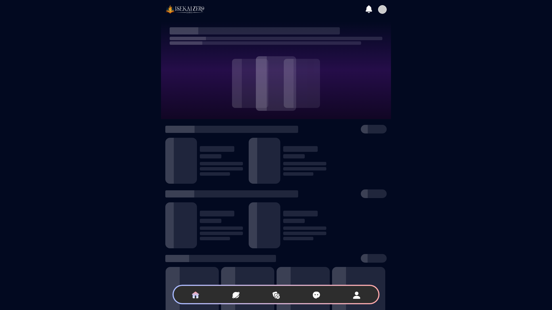 website screenshot of https://isekaizero.ai/