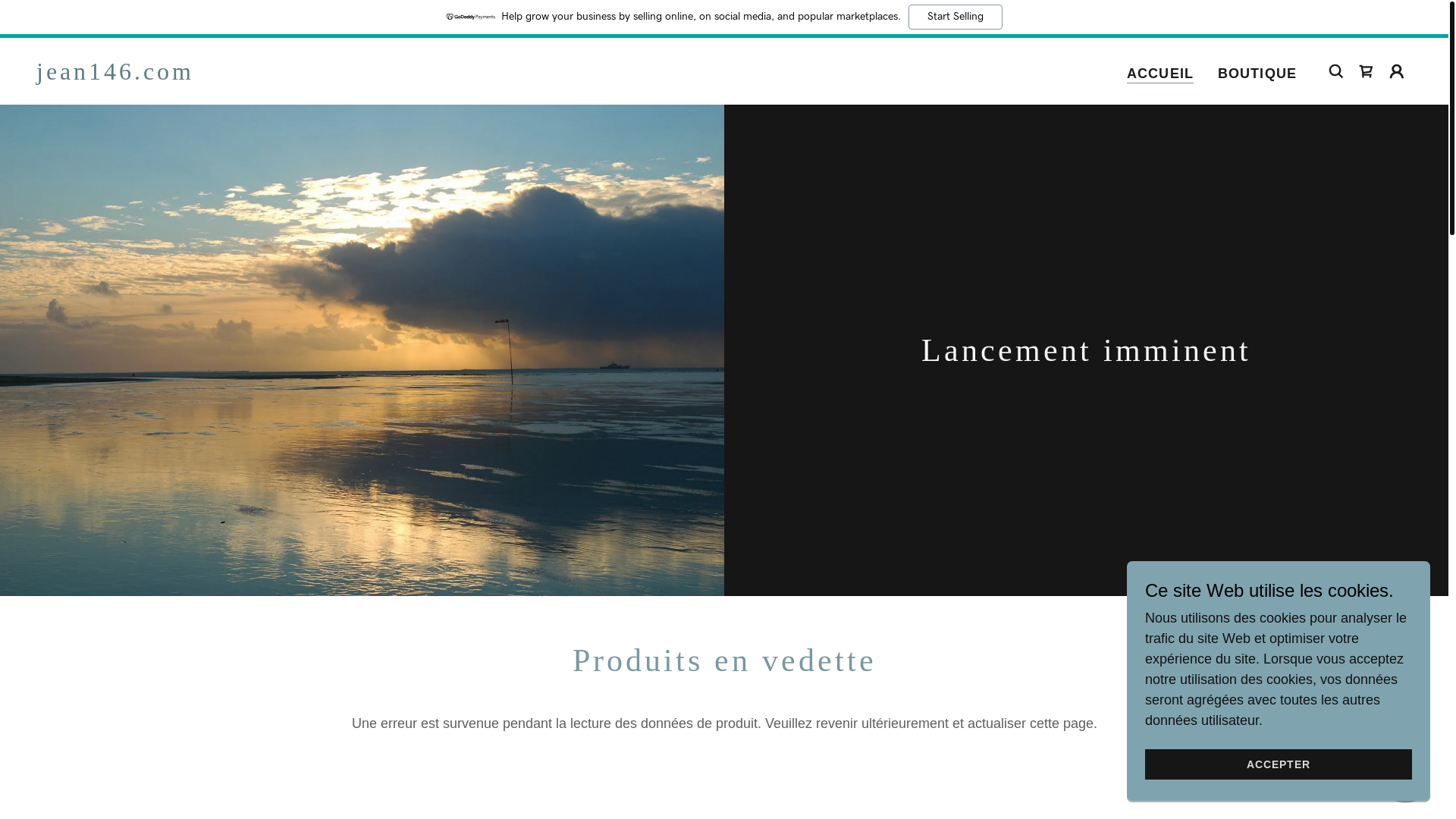 website screenshot of https://jean146.com/