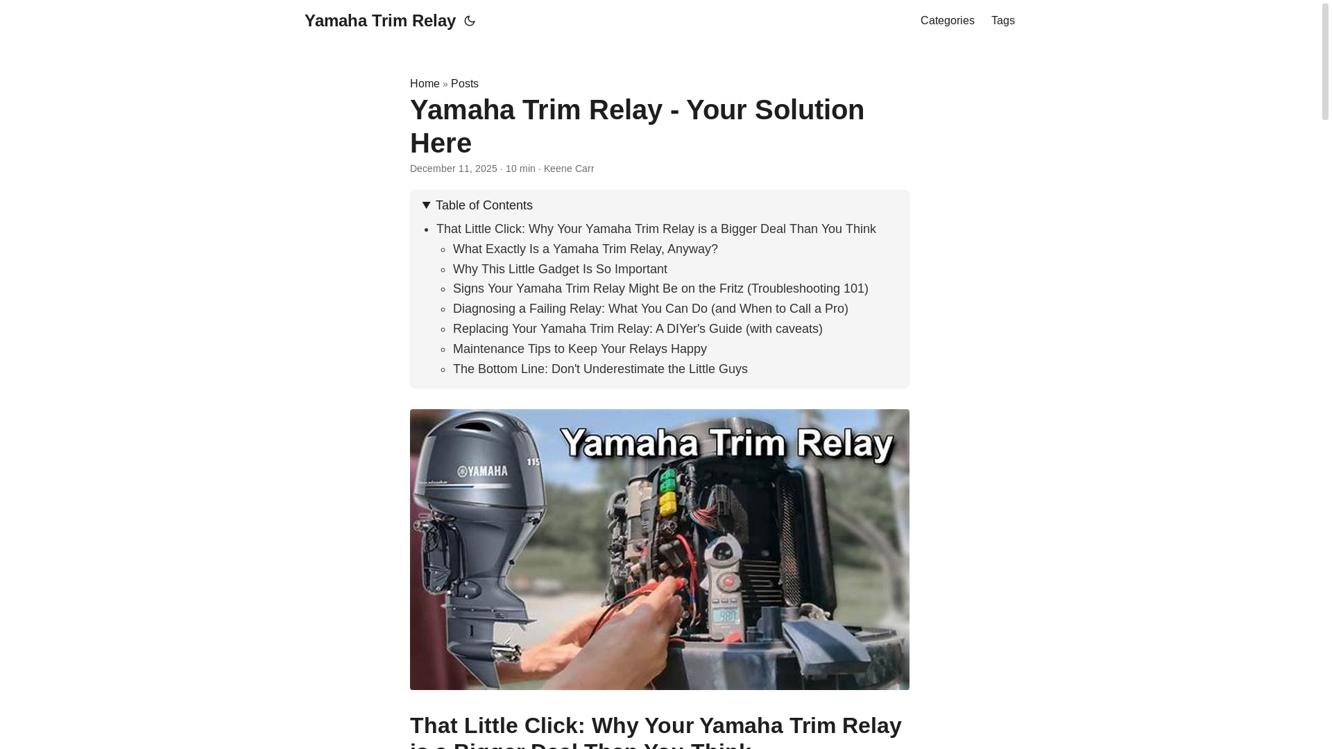 website screenshot of https://yamahatrimrelay2.pages.dev/