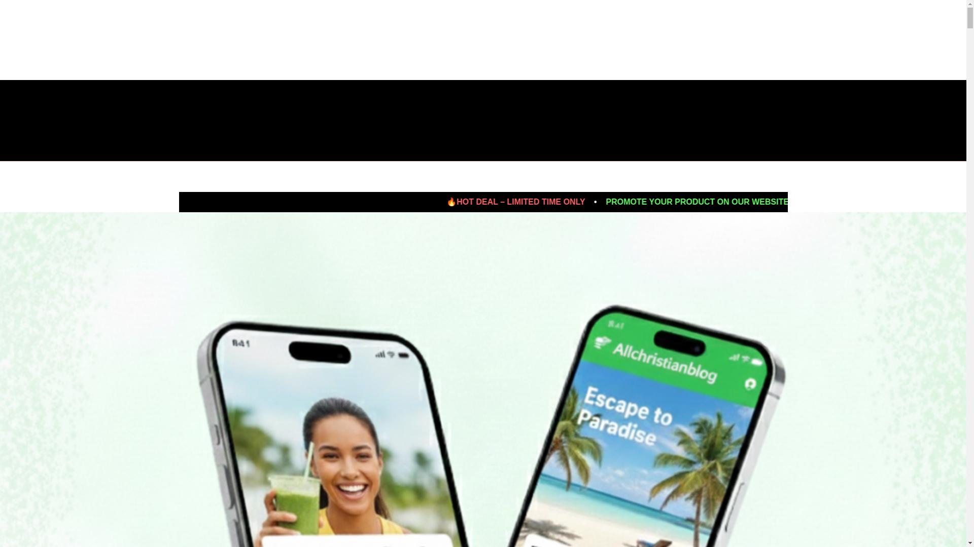 website screenshot of https://allchristianblog.com/