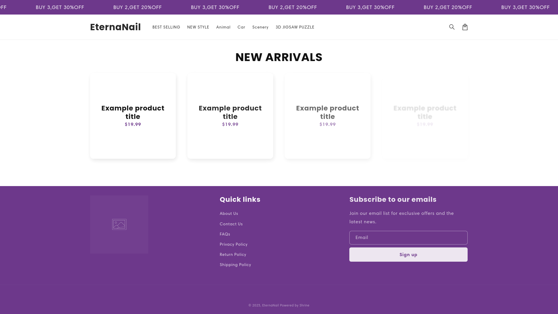 website screenshot of https://eternanail.com/