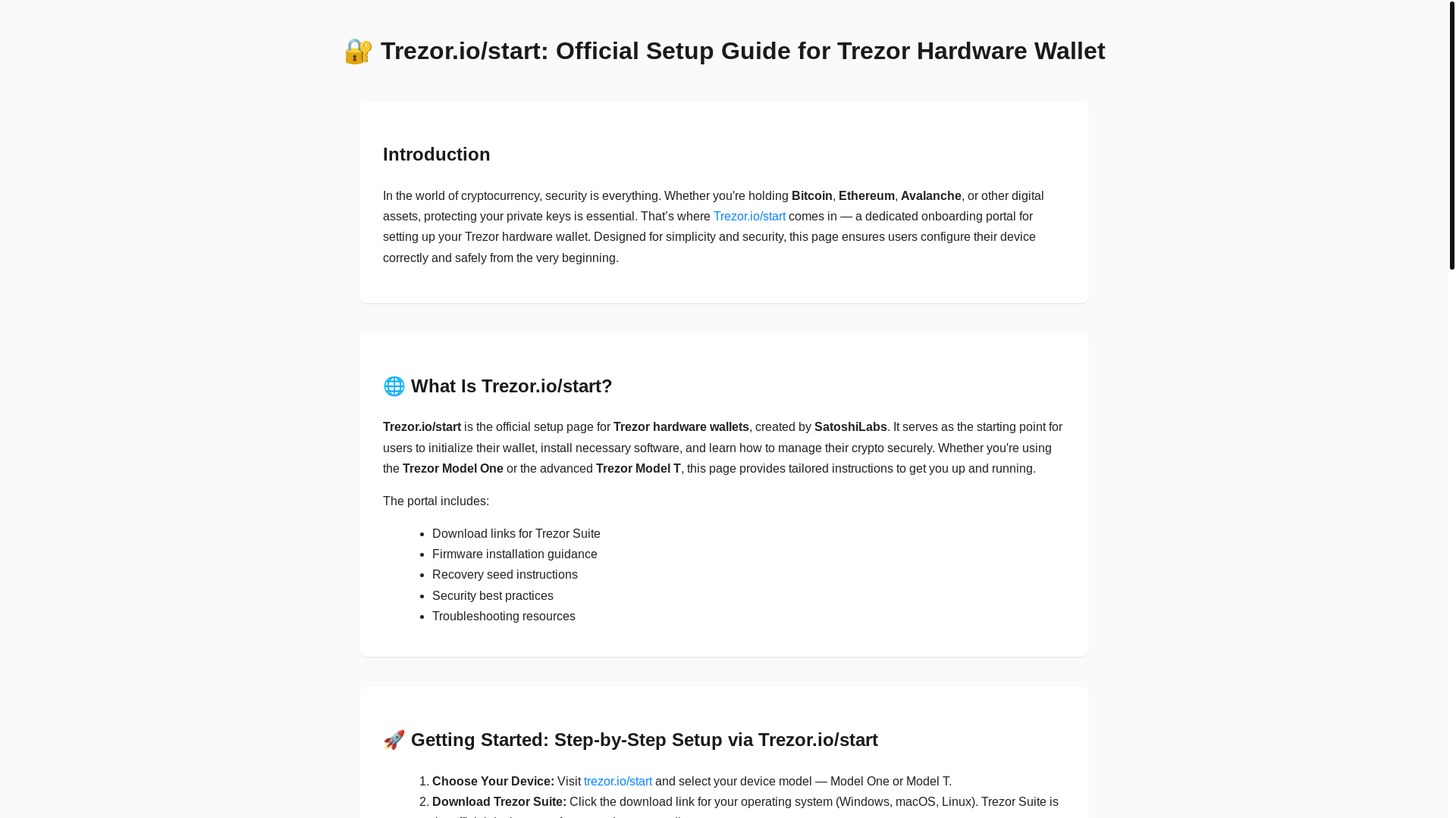 website screenshot of https://trezor-io-starrrtt.pages.dev/