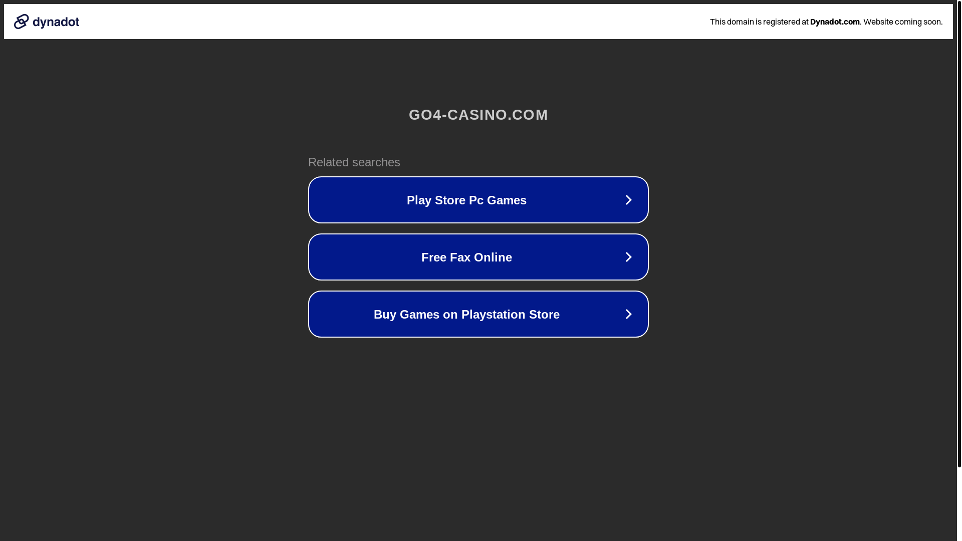 website screenshot of https://go4-casino.com/