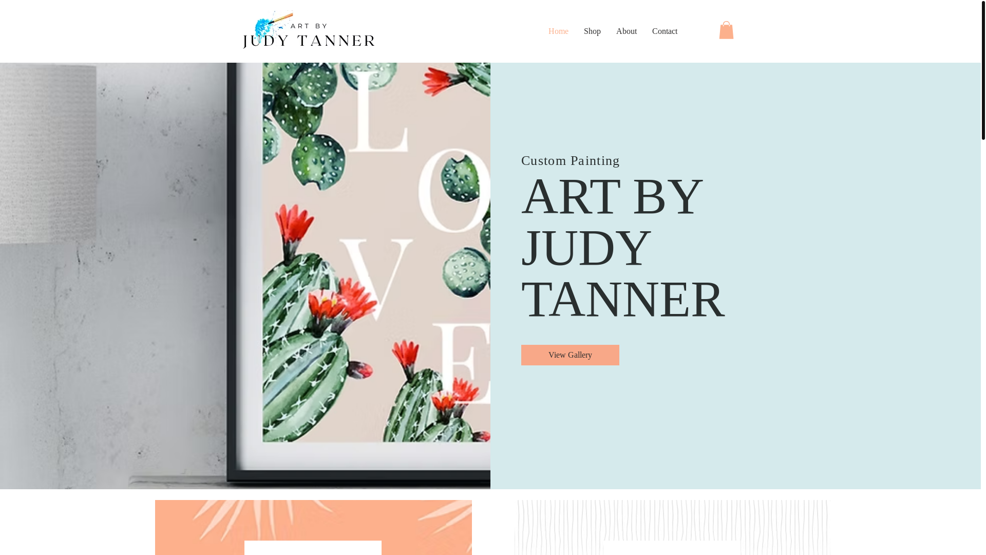 website screenshot of https://judytannerart.com/