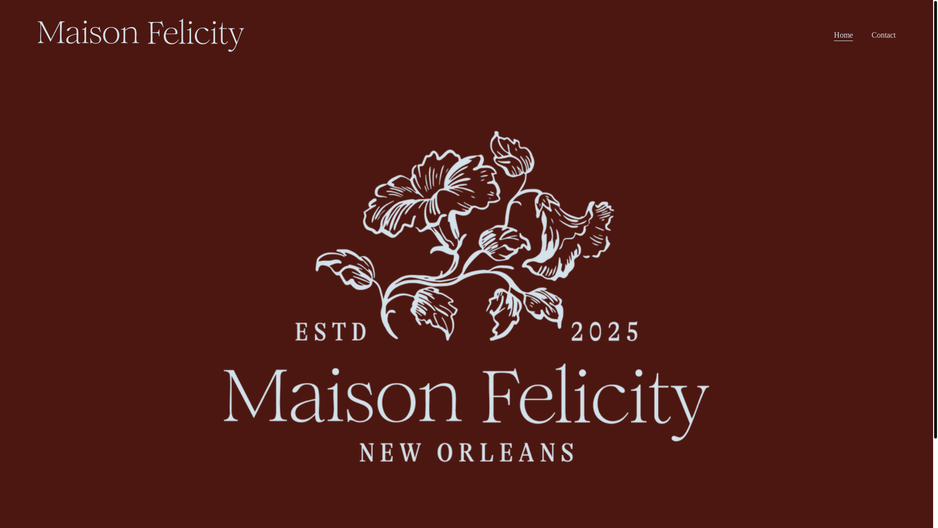 website screenshot of https://maisonfelicity.com/
