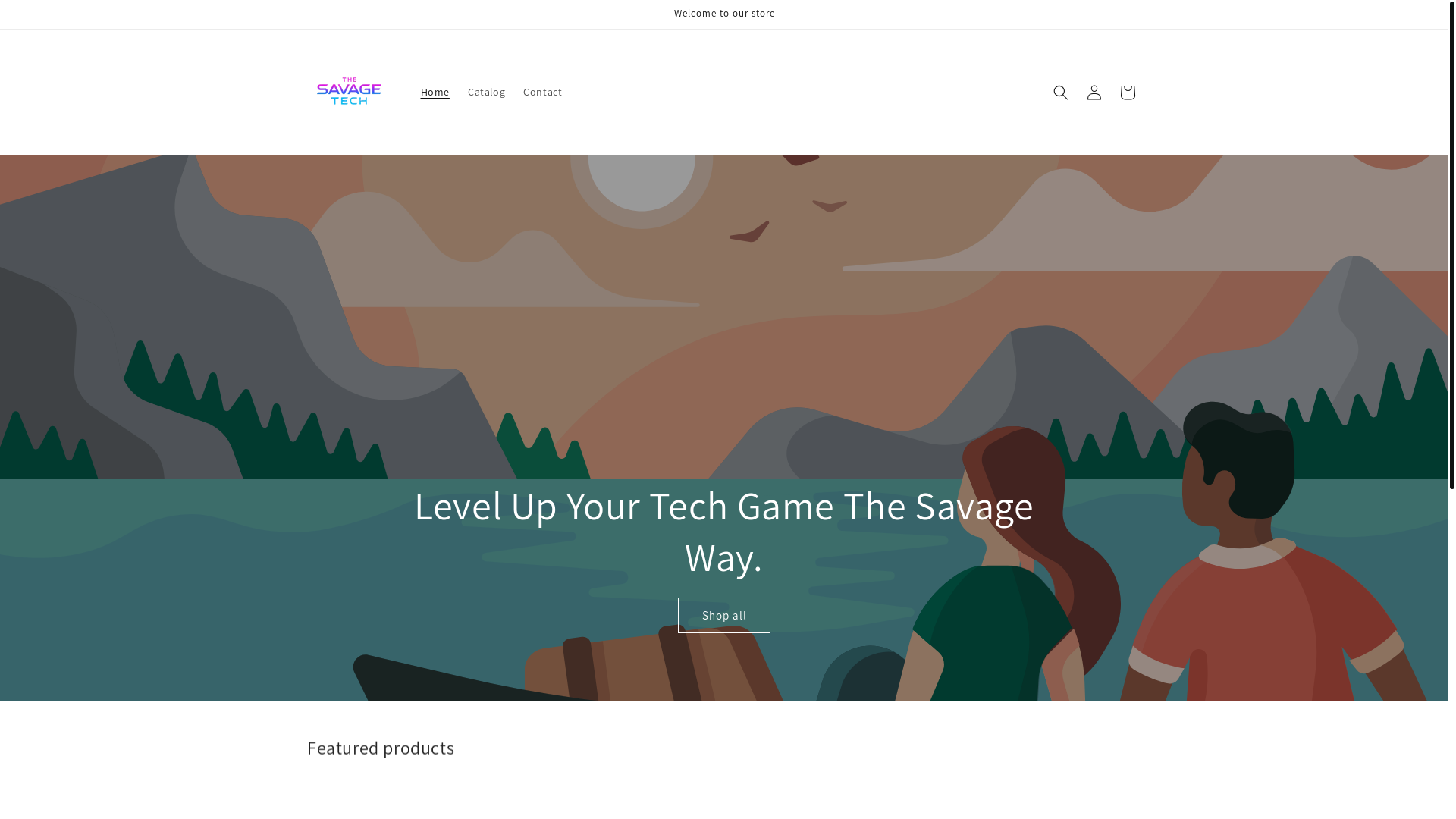 website screenshot of https://thesavagetech.shop/