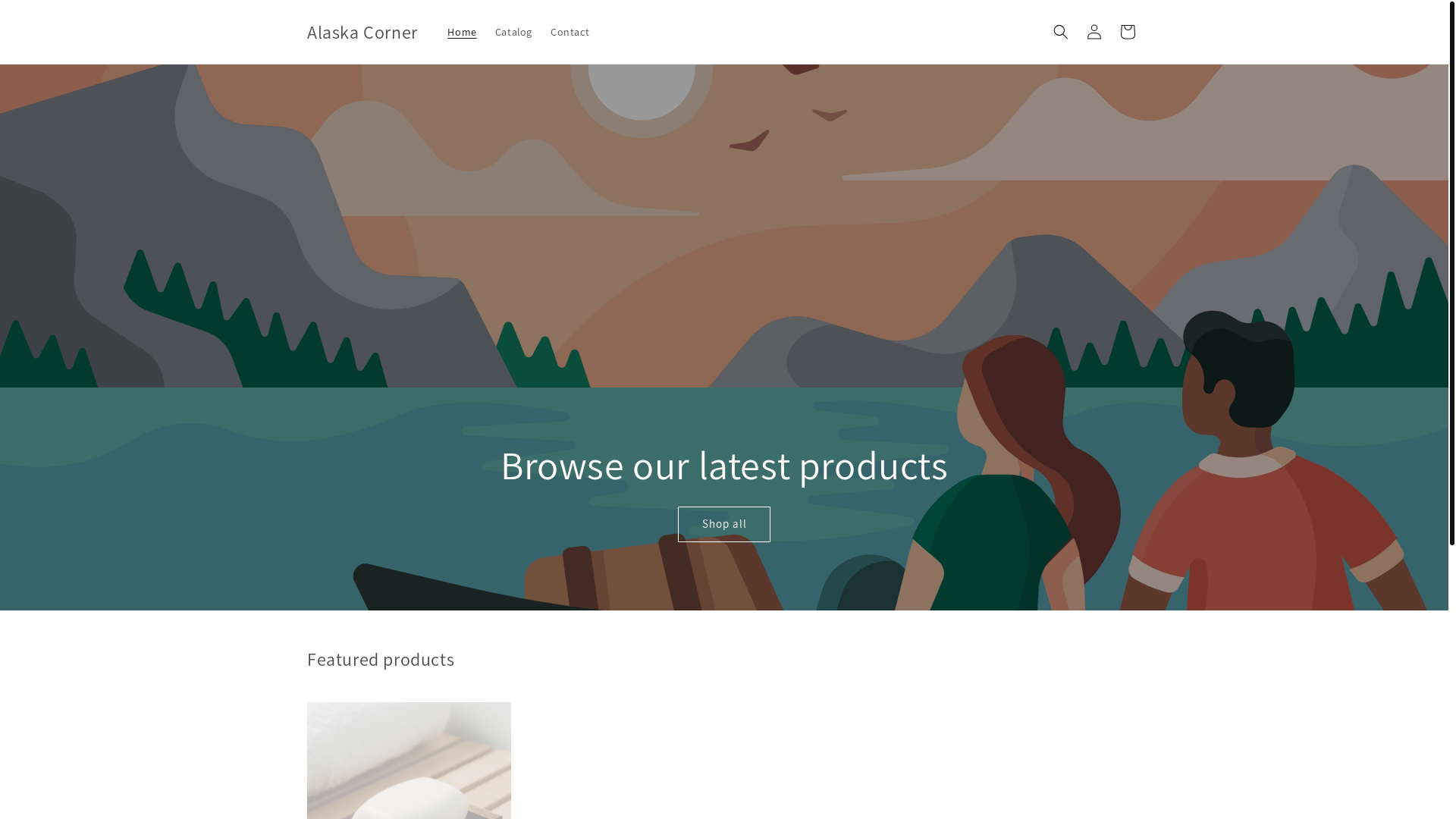 website screenshot of https://alaskacorner.com/