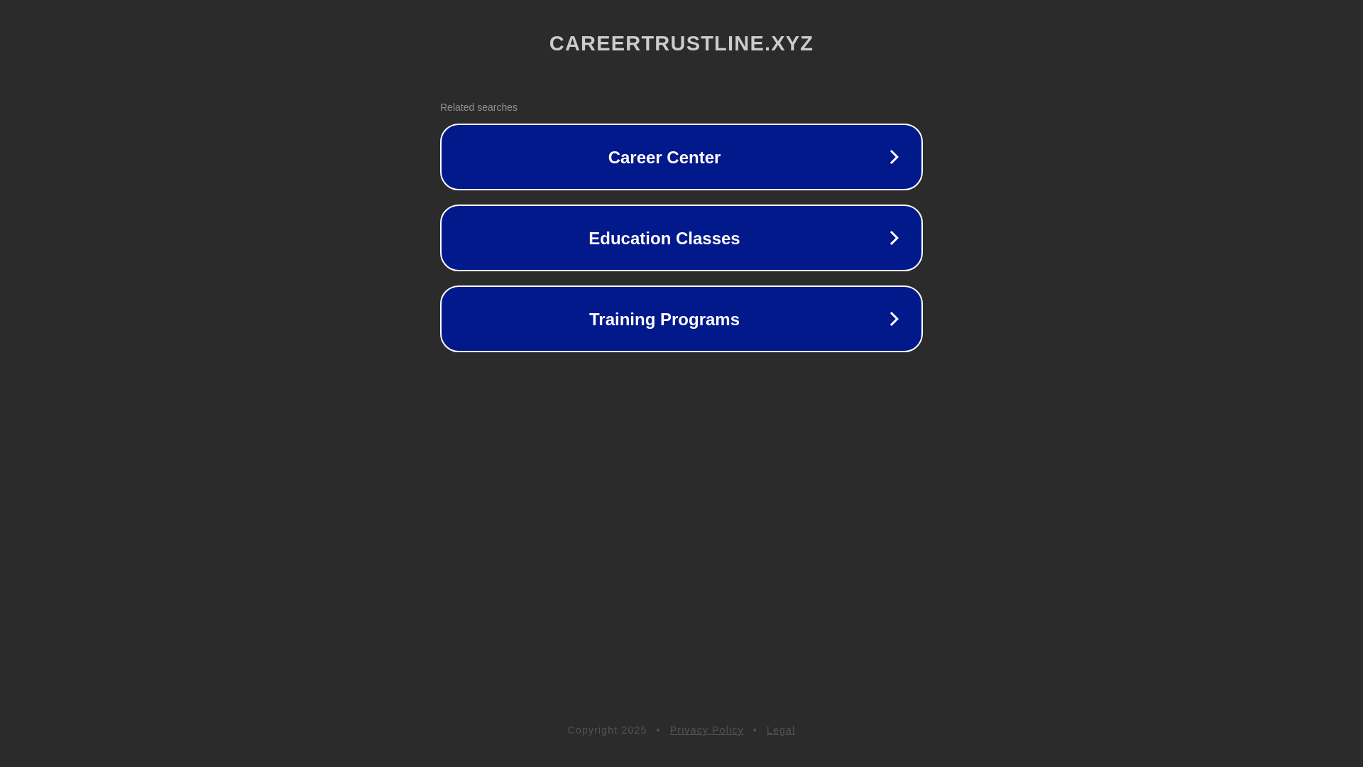 website screenshot of https://careertrustline.xyz/