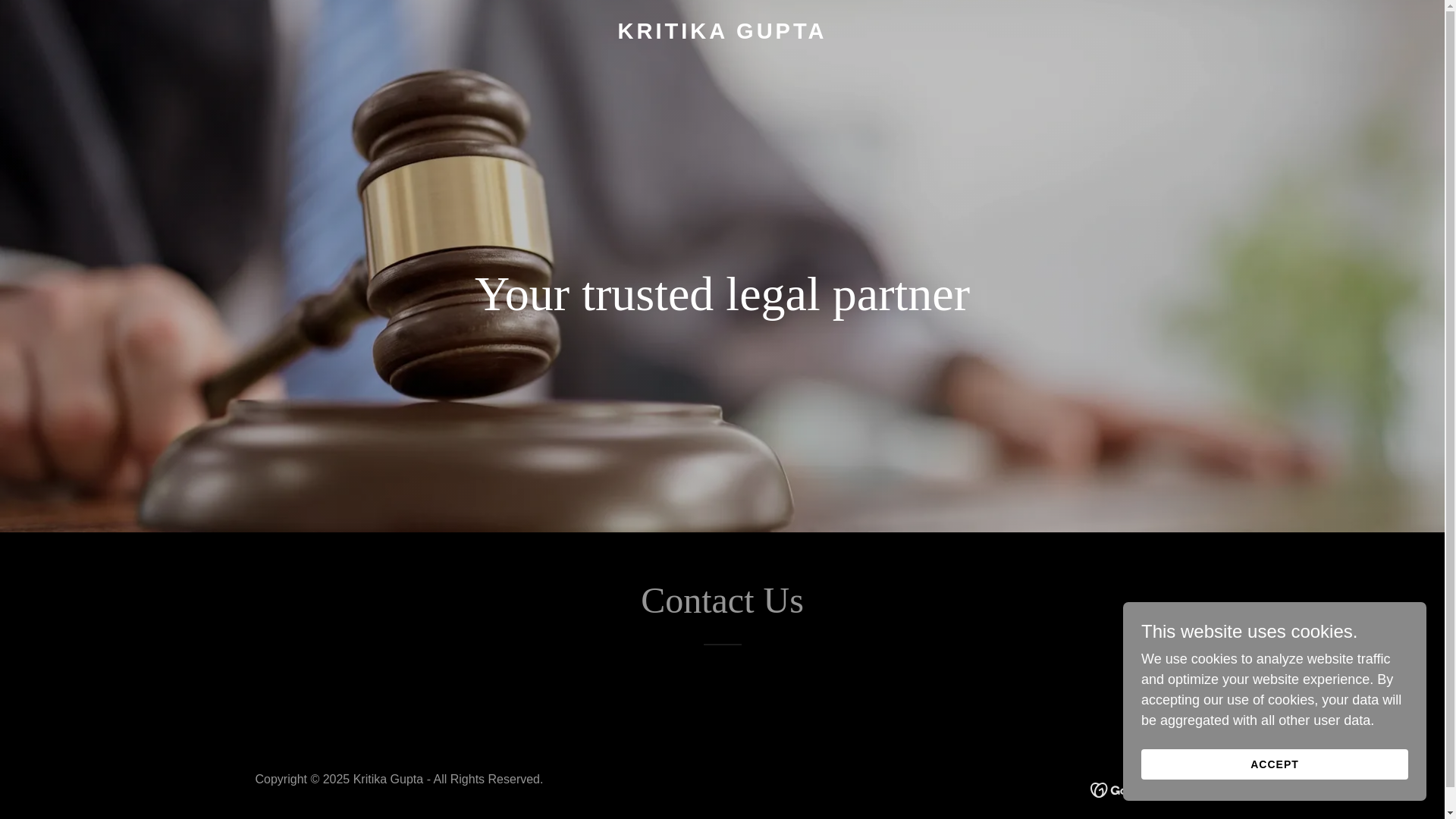 website screenshot of https://kritikagupta.in/