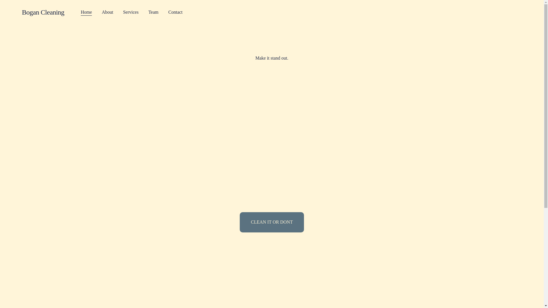website screenshot of https://bogan-cleaning.com/