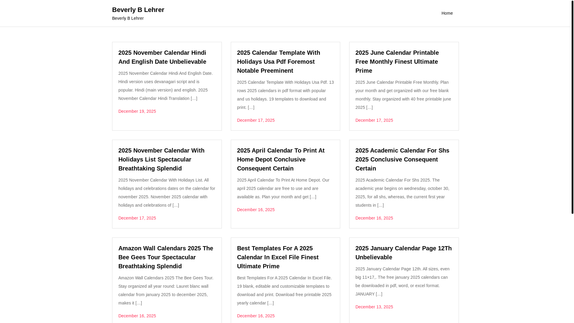 website screenshot of https://beverlyblehrer.pages.dev/