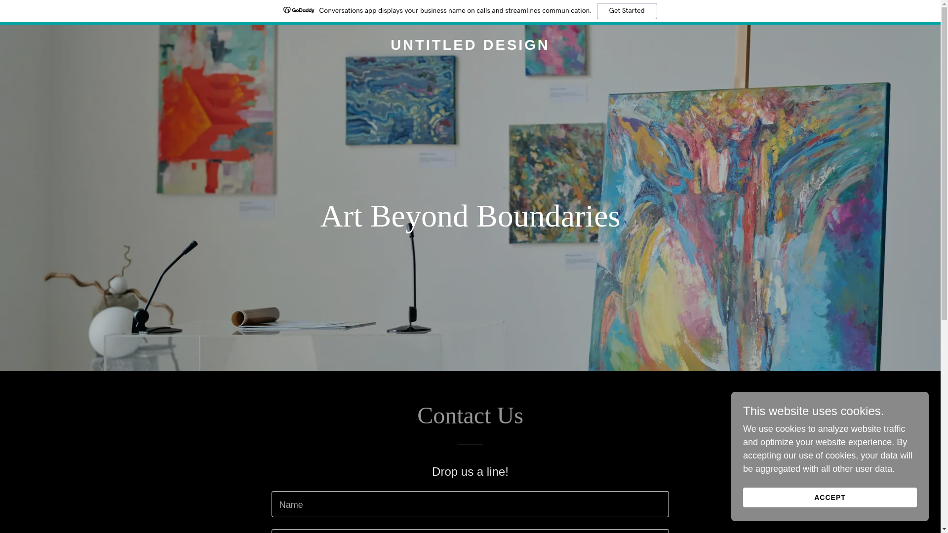 website screenshot of https://untitleddesign.art/