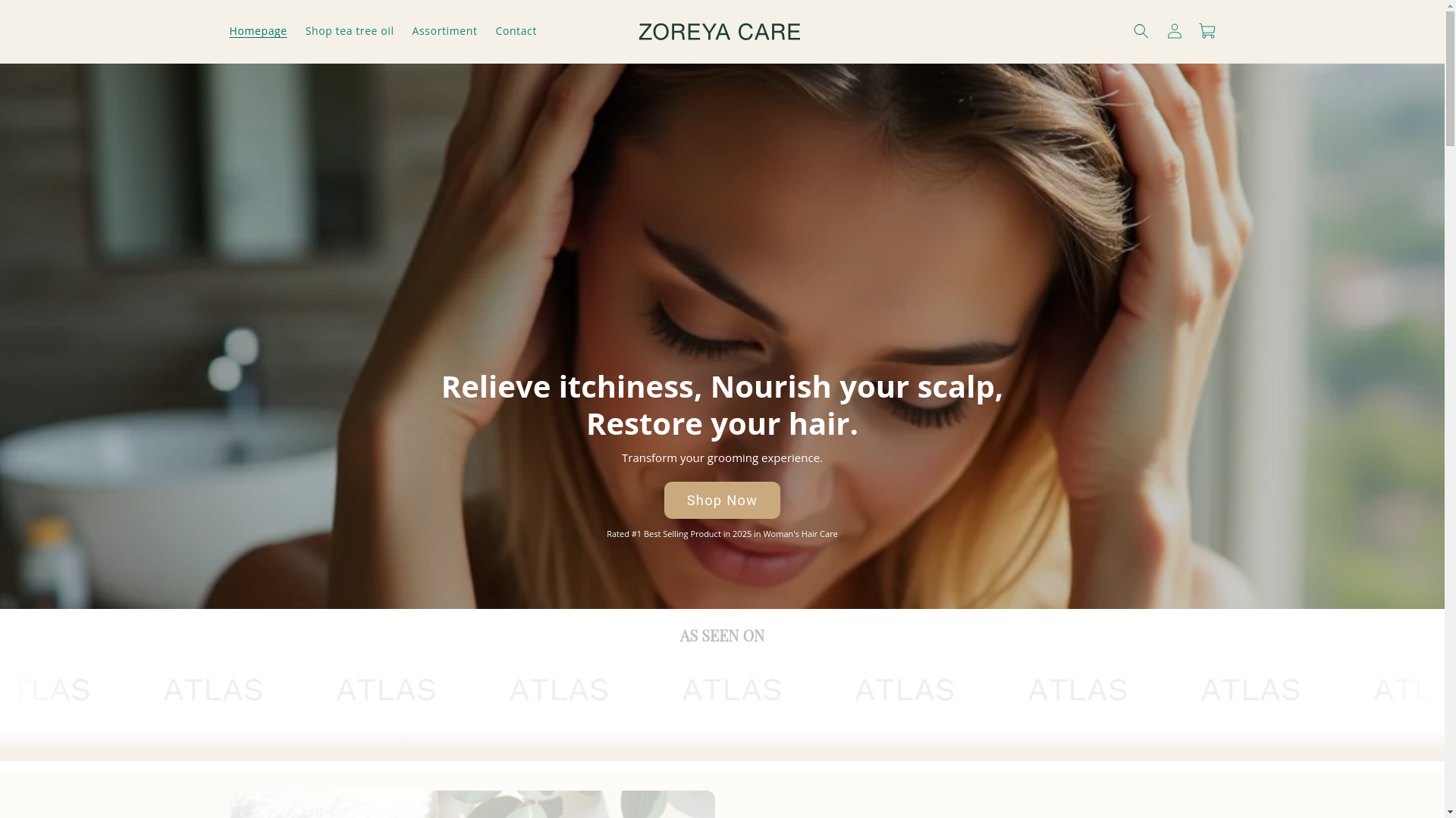 website screenshot of https://zoreyacare.com/