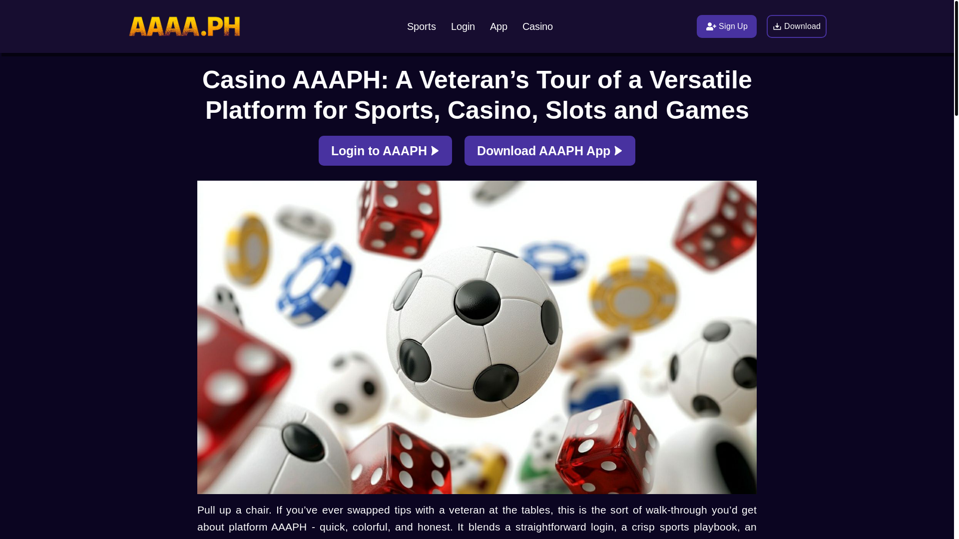 website screenshot of https://aaaph.net/