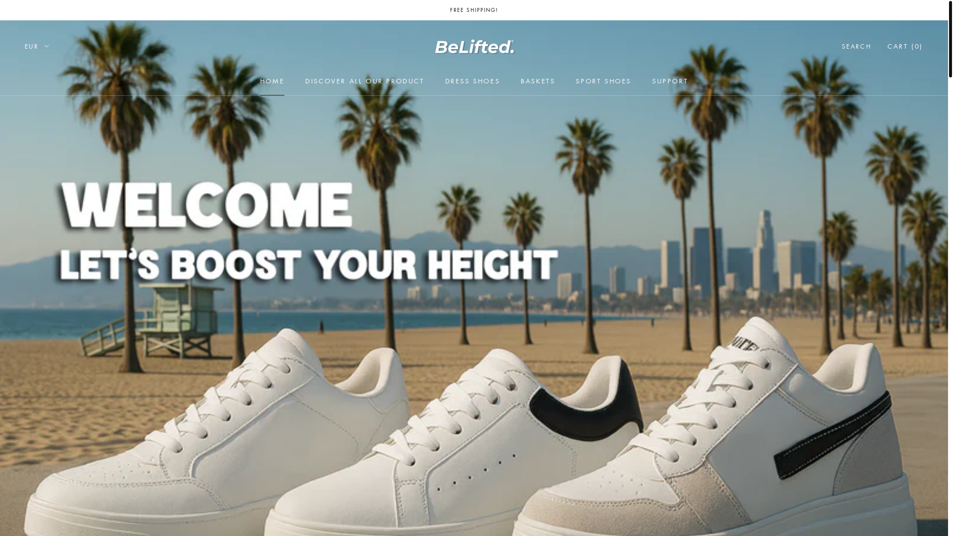 website screenshot of https://beliftedz.com/