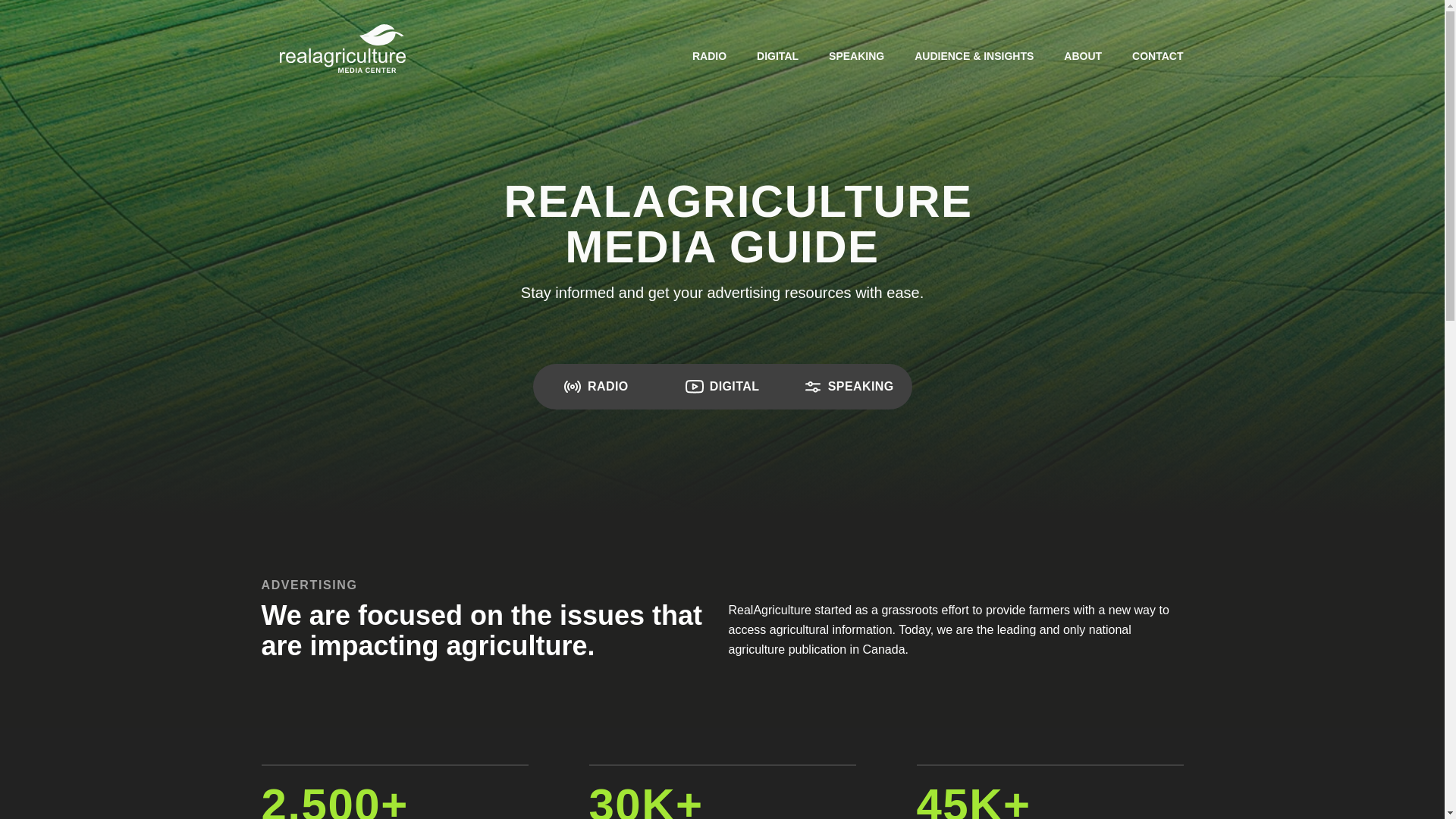 website screenshot of https://realagmediacenter.pages.dev/