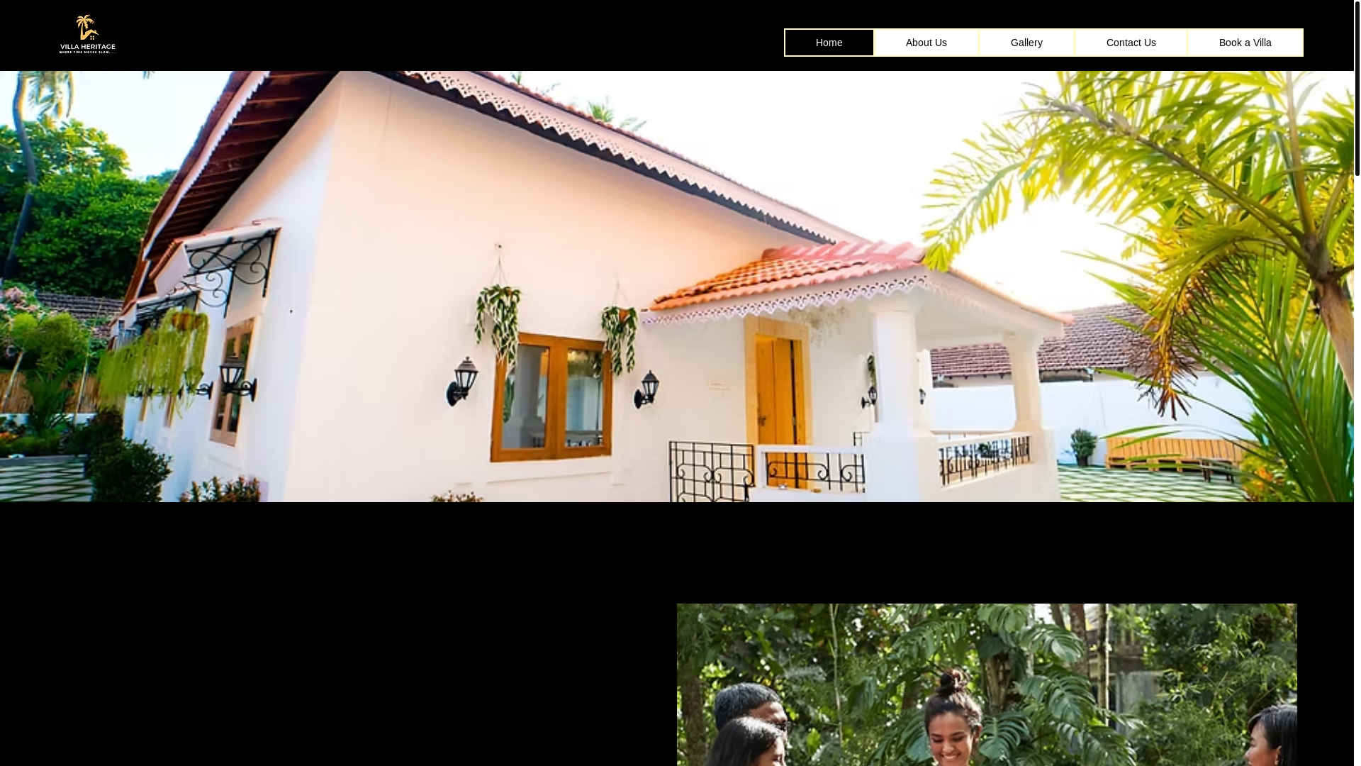 website screenshot of https://villaheritagecalangute.com/