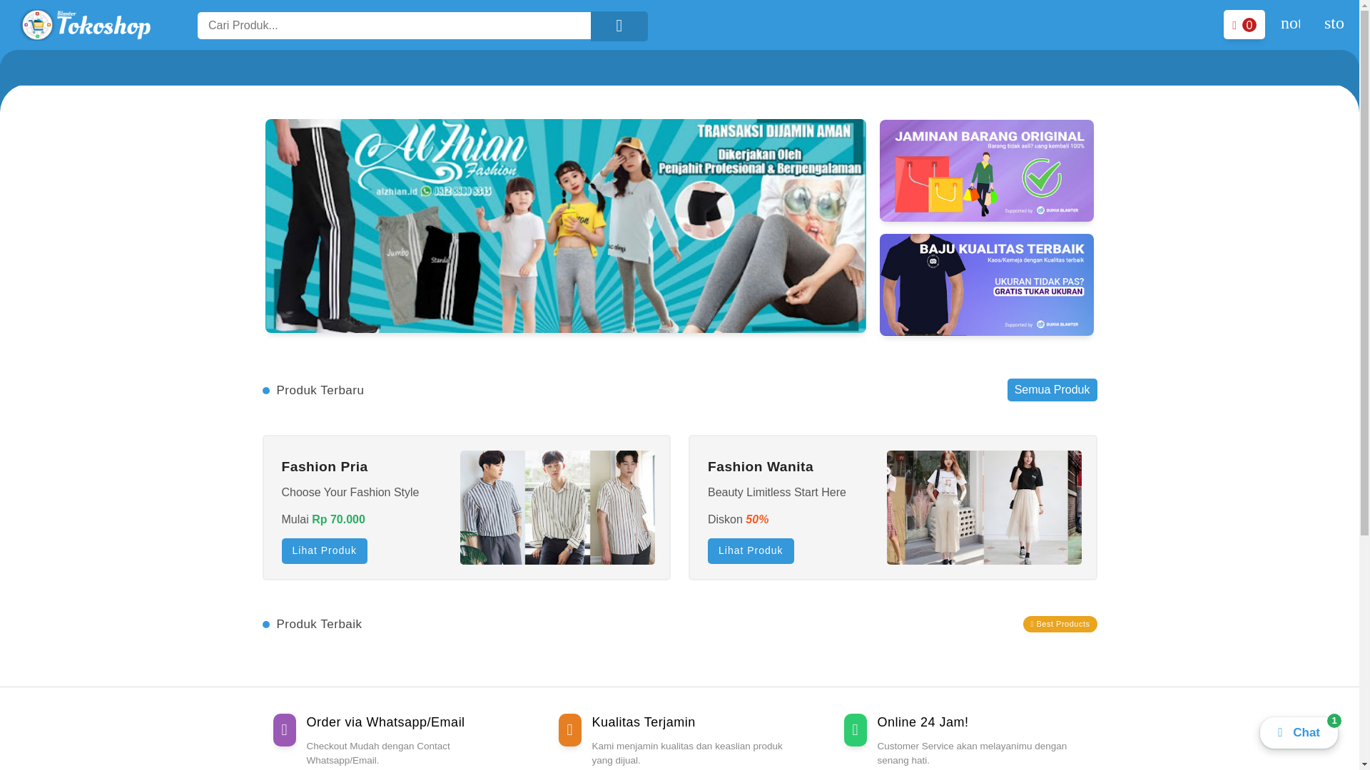 website screenshot of https://alzhian.id/