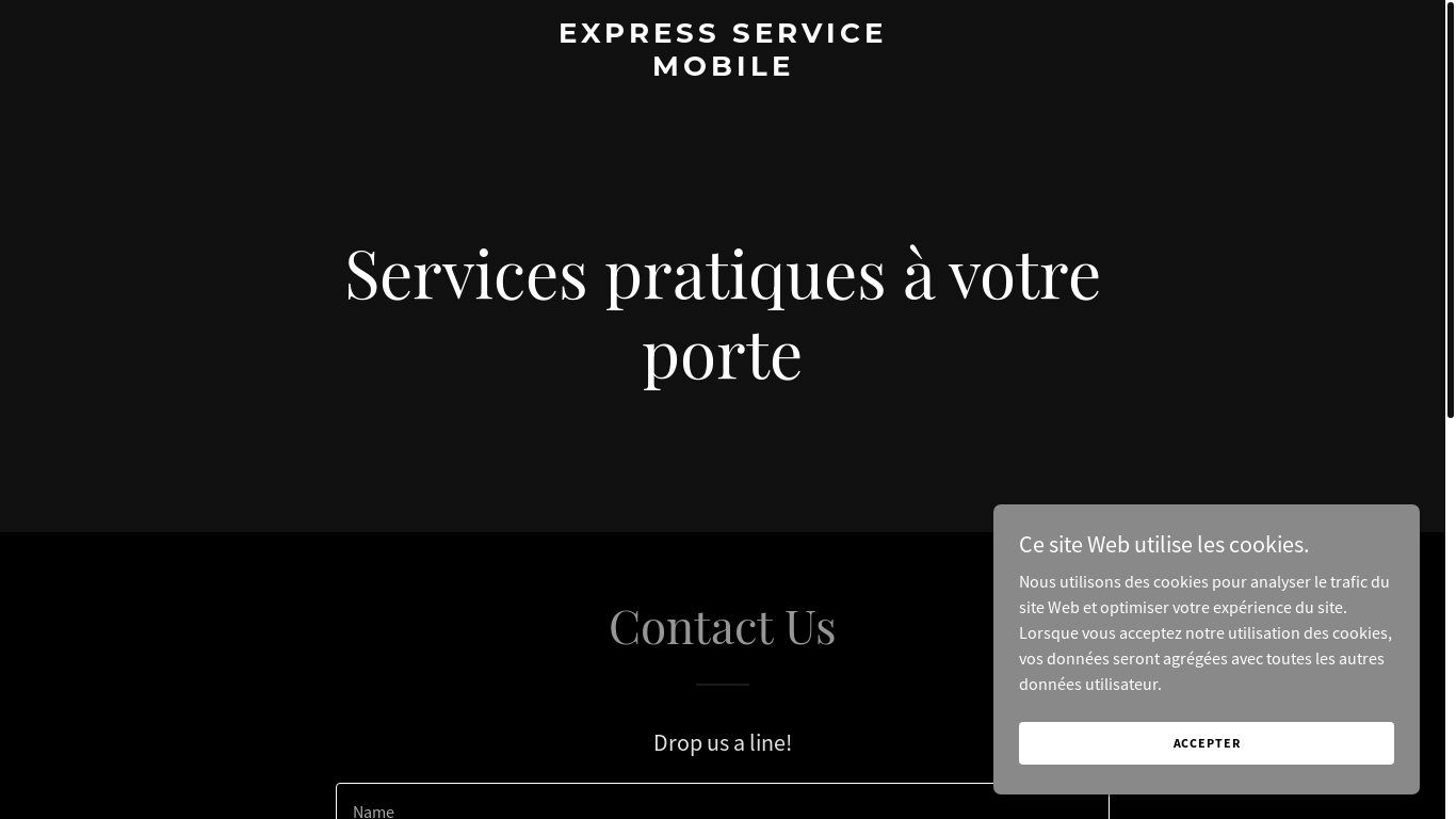 website screenshot of https://expressservicemobile.com/