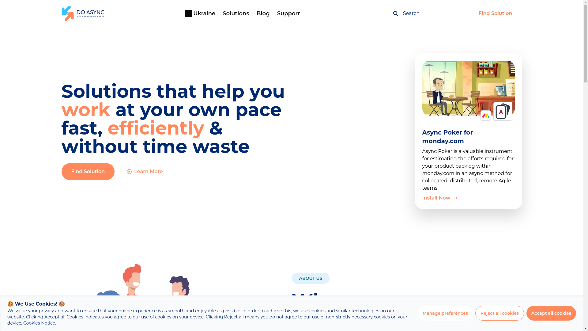 website screenshot of https://doasync-landing-pages-org.pages.dev/