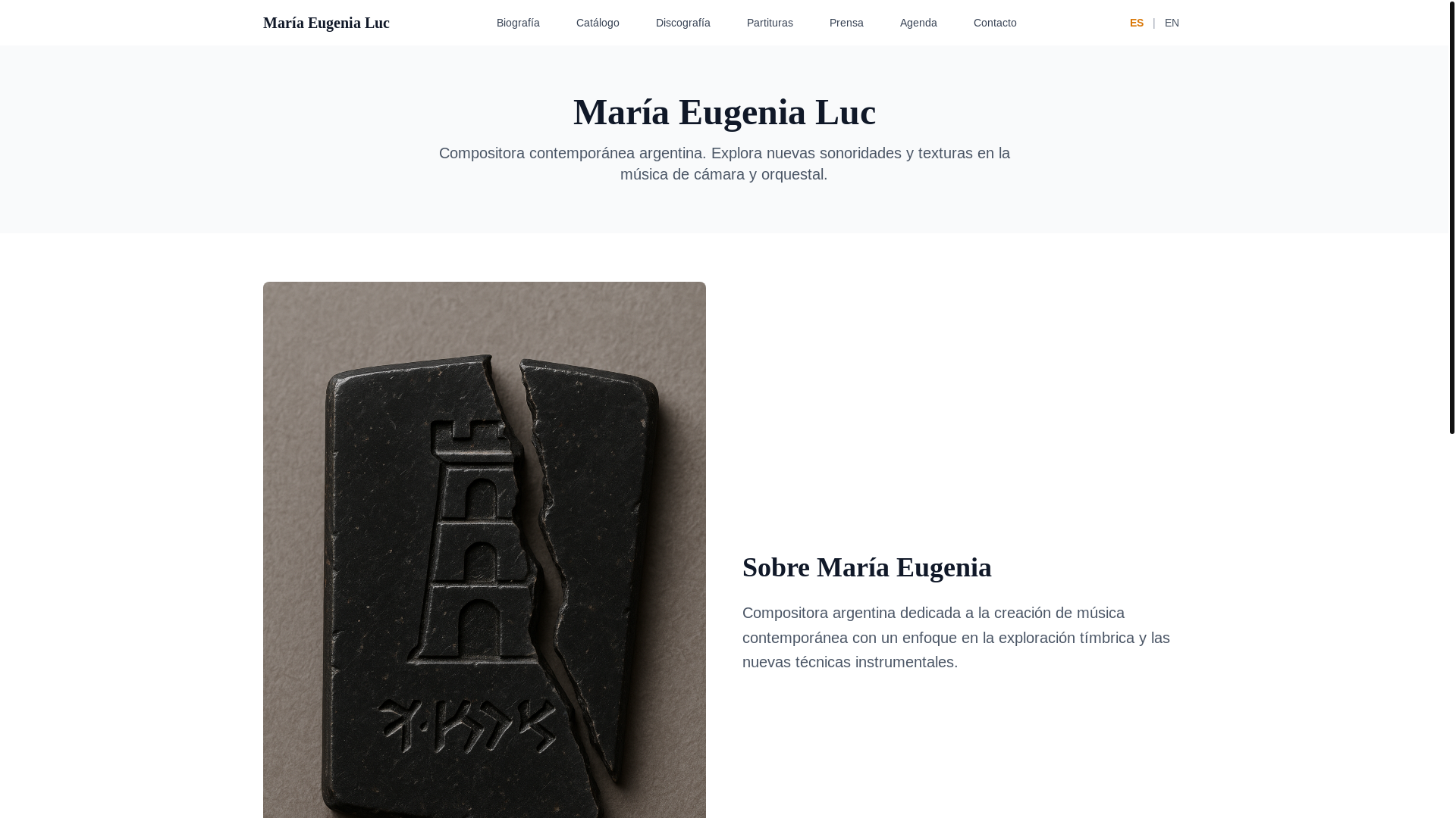 website screenshot of https://mariaeugenialuc-astro.pages.dev/