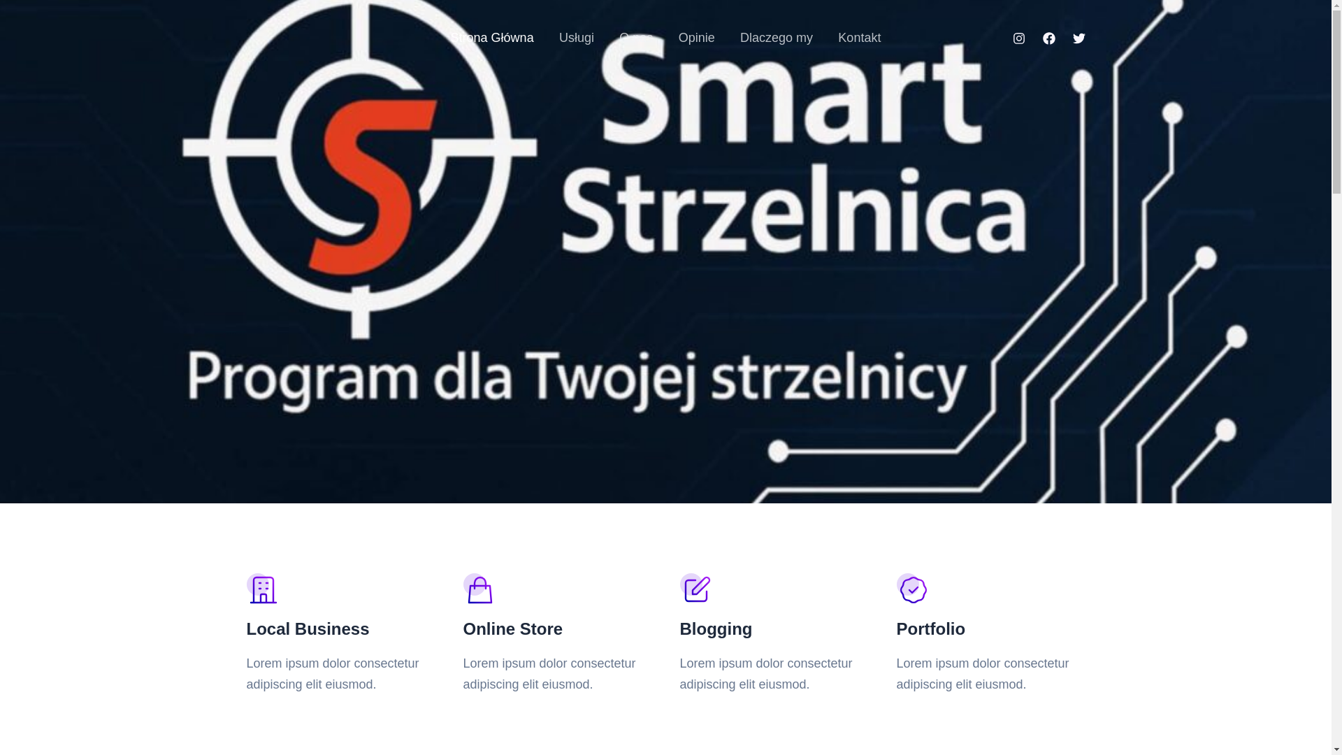 website screenshot of https://smartstrzelnica.pl/