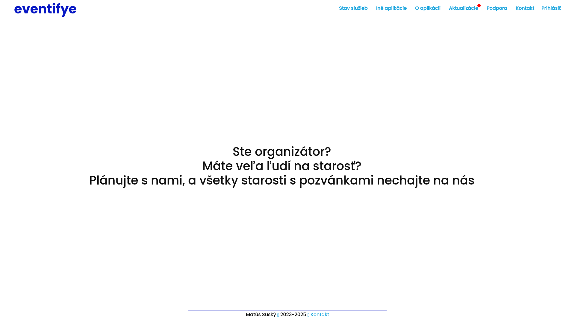 website screenshot of https://eventifye.pages.dev/