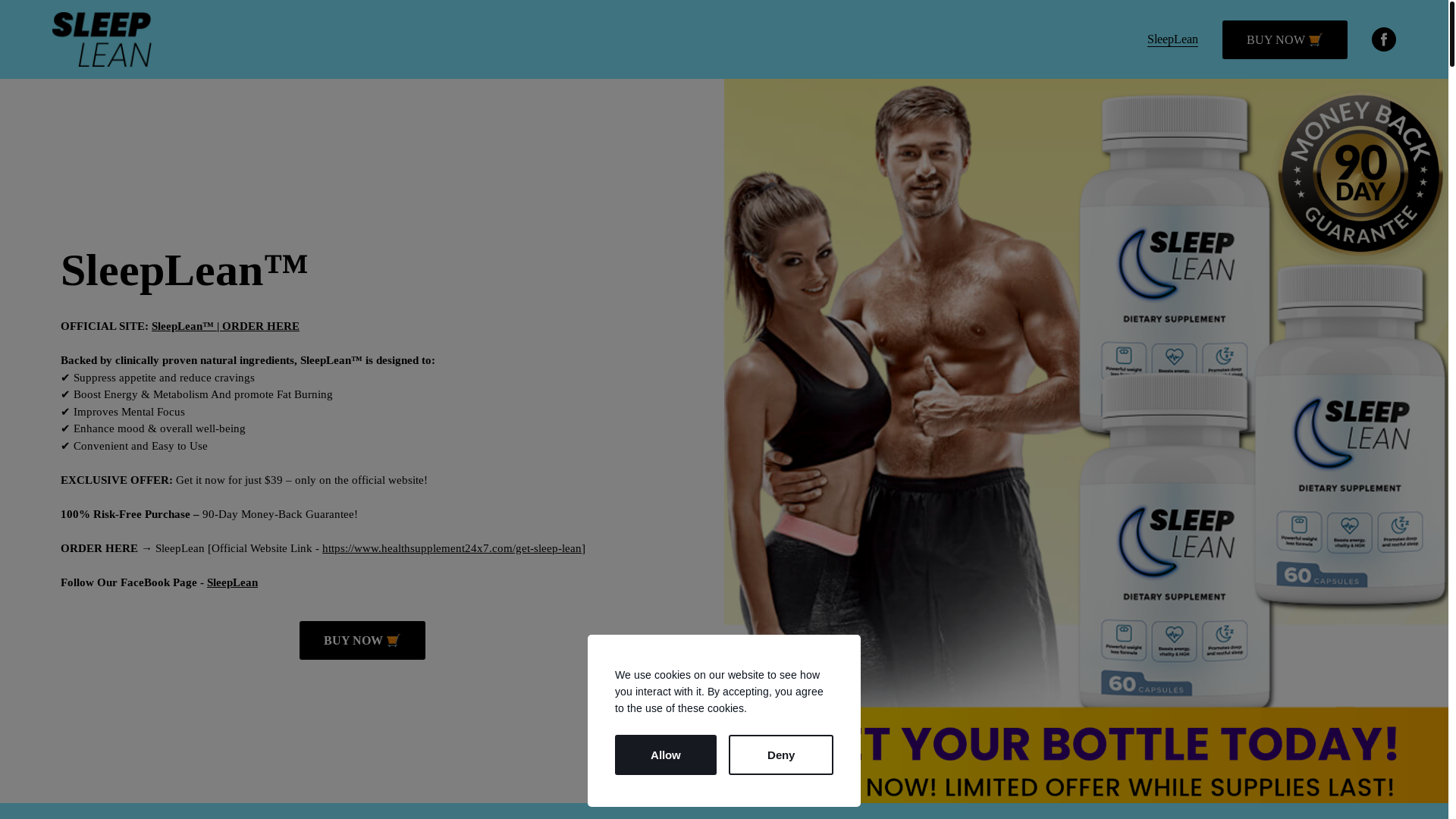 website screenshot of https://sleeplean.mywebselfsite.net/