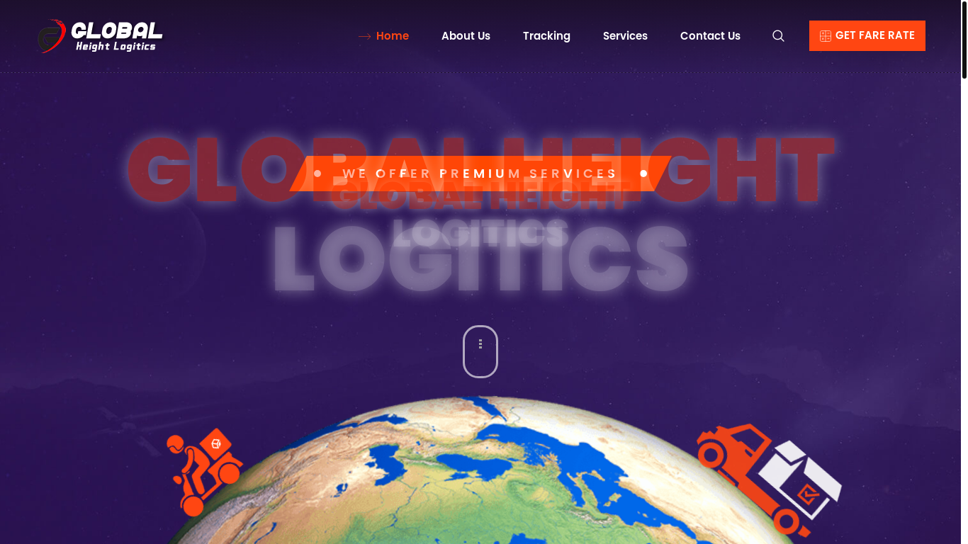 website screenshot of https://www.globalheightlog.com/