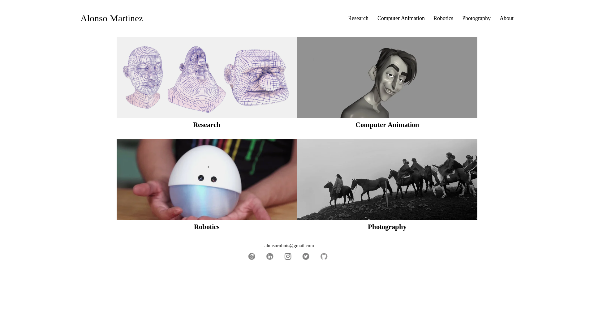 website screenshot of https://alyoshaefros.com/